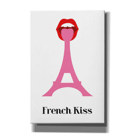 'French Kiss' by Cesare Bellassai, Canvas Wall Art,12x18x1.1x0,18x26x1.1x0,26x40x1.74x0,40x60x1.74x0