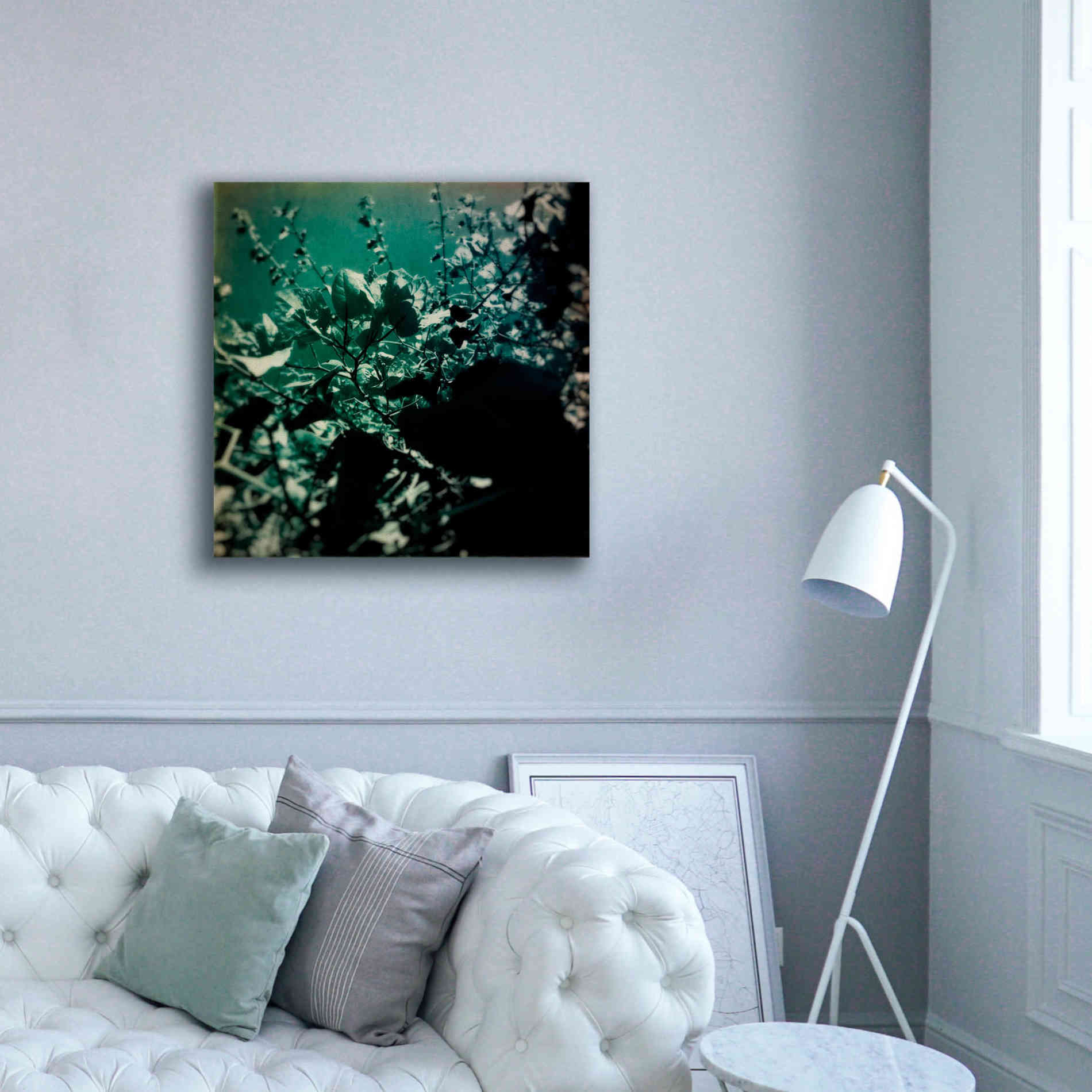 'Green Poem' by Cesare Bellassai, Canvas Wall Art,37 x 37