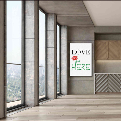 Image of 'Love Lives Here' by Cesare Bellassai, Canvas Wall Art,40 x 60