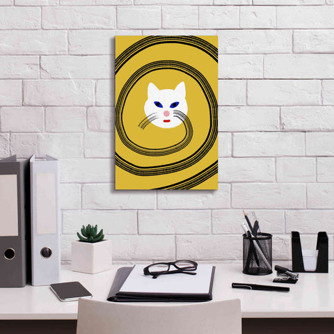 Image of 'Meow' by Cesare Bellassai, Canvas Wall Art,12 x 18