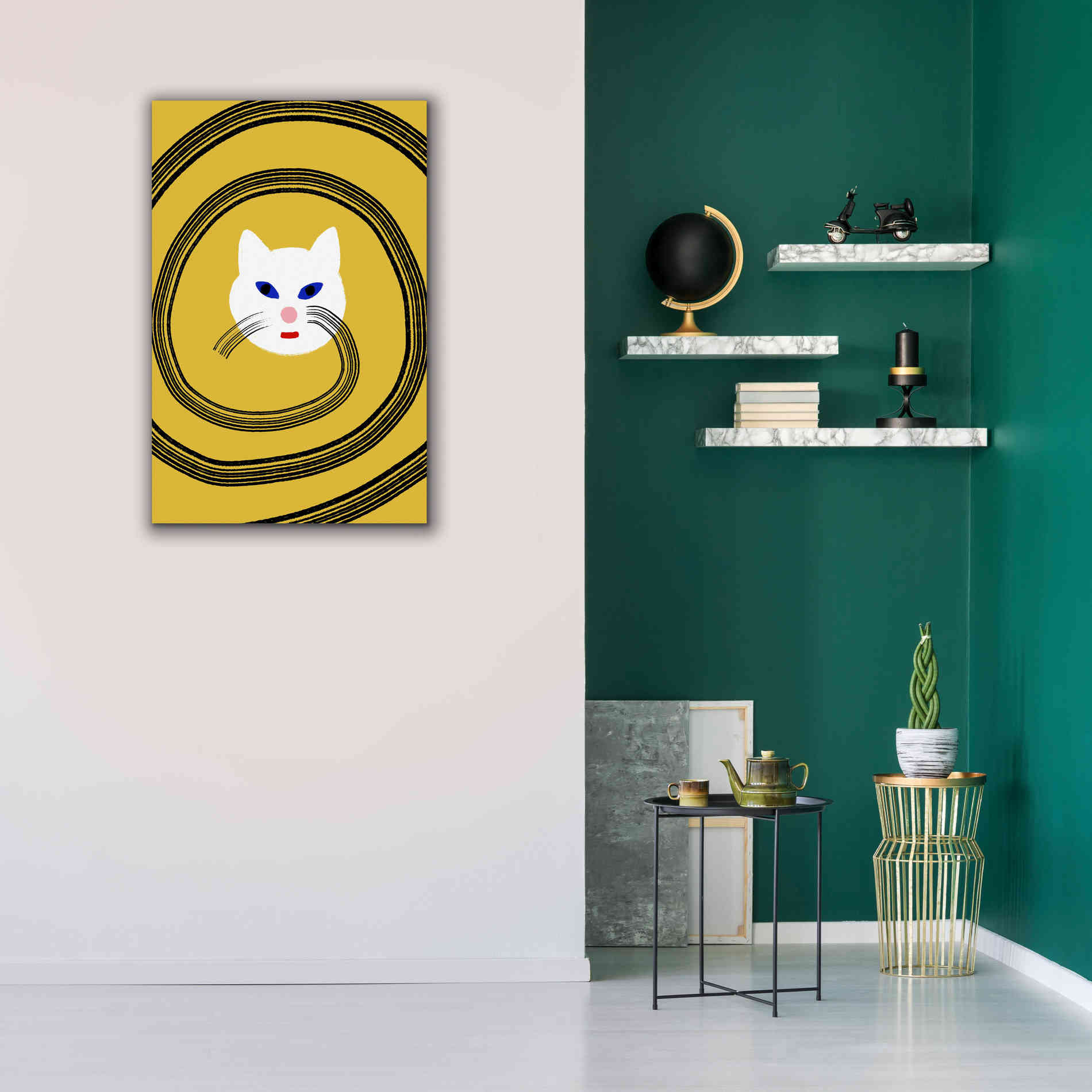 'Meow' by Cesare Bellassai, Canvas Wall Art,26 x 40