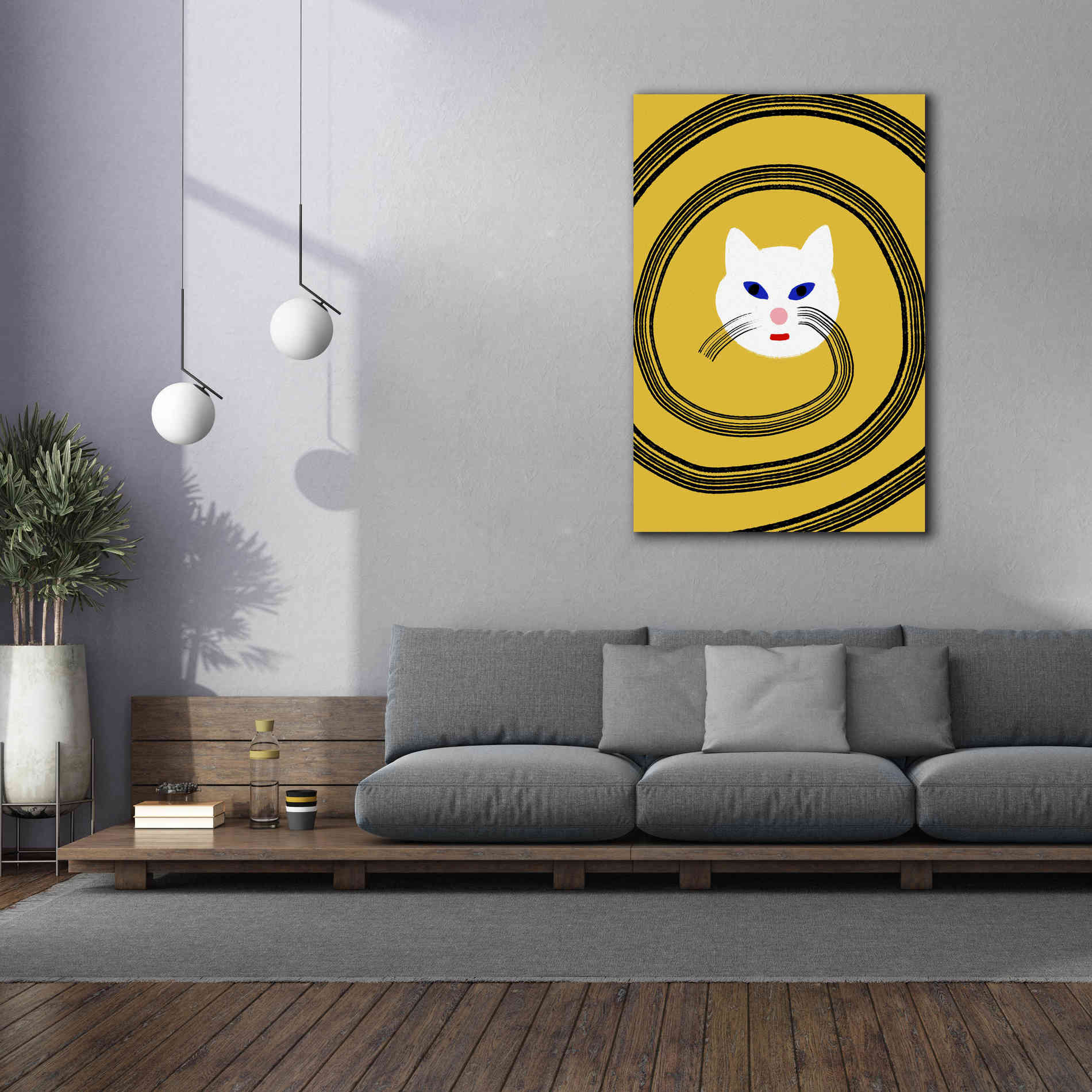 'Meow' by Cesare Bellassai, Canvas Wall Art,40 x 60
