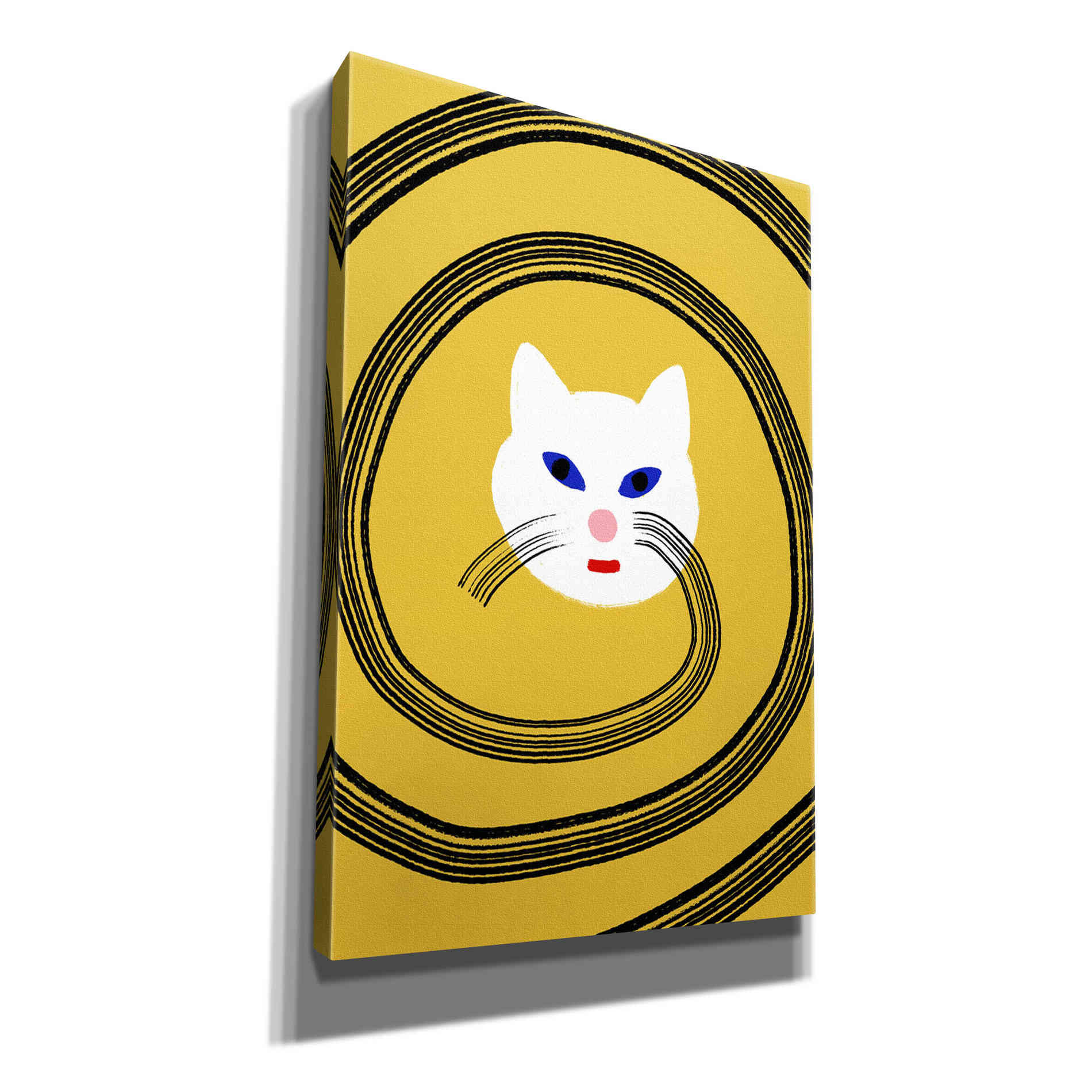 'Meow' by Cesare Bellassai, Canvas Wall Art,12x18x1.1x0,18x26x1.1x0,26x40x1.74x0,40x60x1.74x0