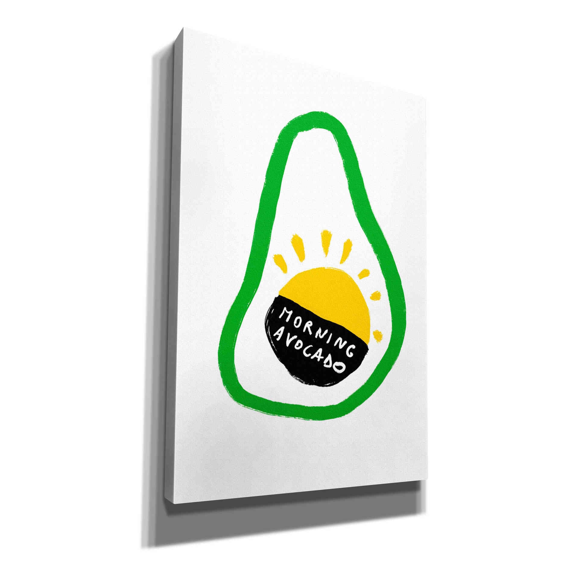 'Morning Avocado' by Cesare Bellassai, Canvas Wall Art,12x18x1.1x0,18x26x1.1x0,26x40x1.74x0,40x60x1.74x0