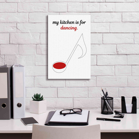 Image of 'My Kitchen is for Dancing' by Cesare Bellassai, Canvas Wall Art,12 x 18