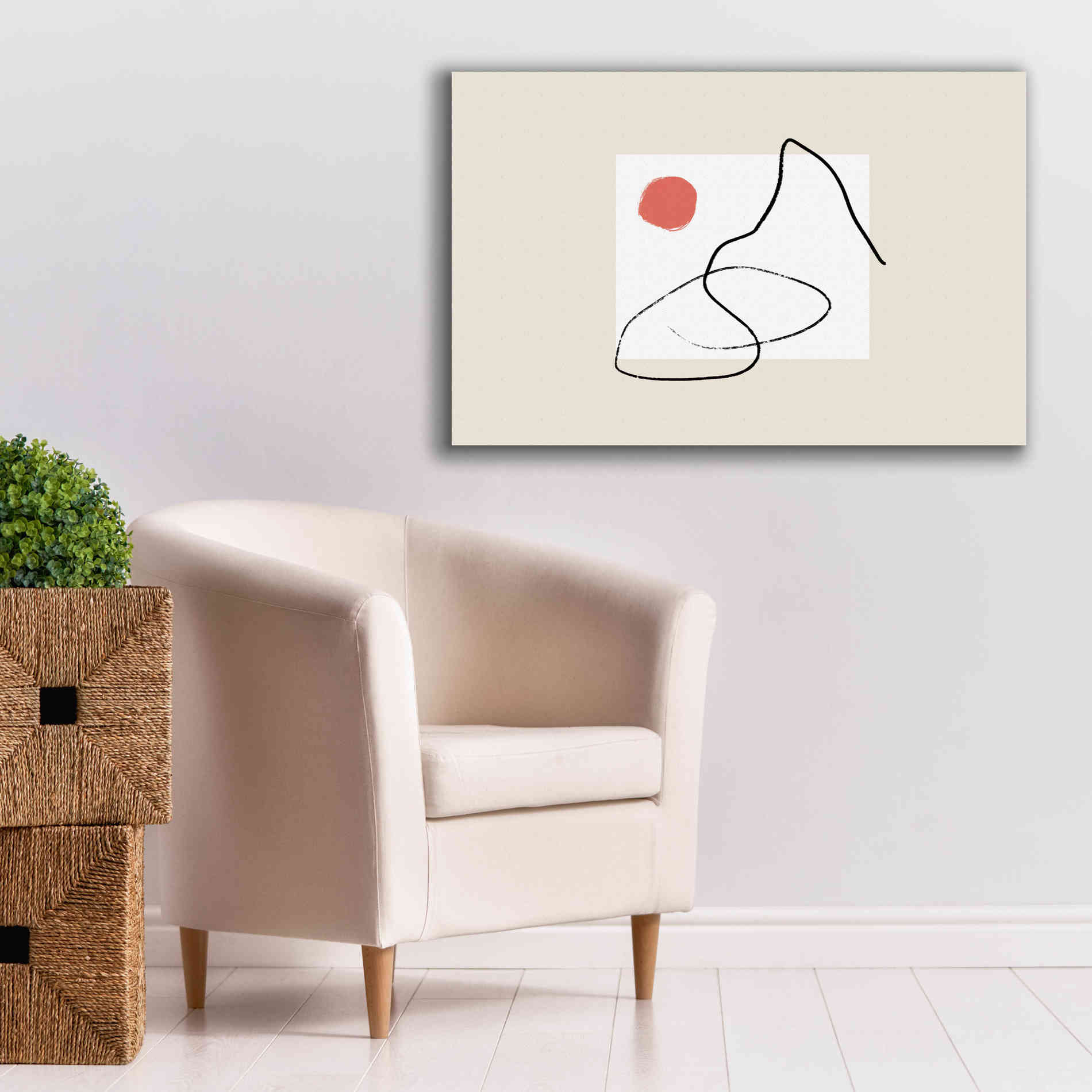 'Nordic Landscape' by Cesare Bellassai, Canvas Wall Art,40 x 26