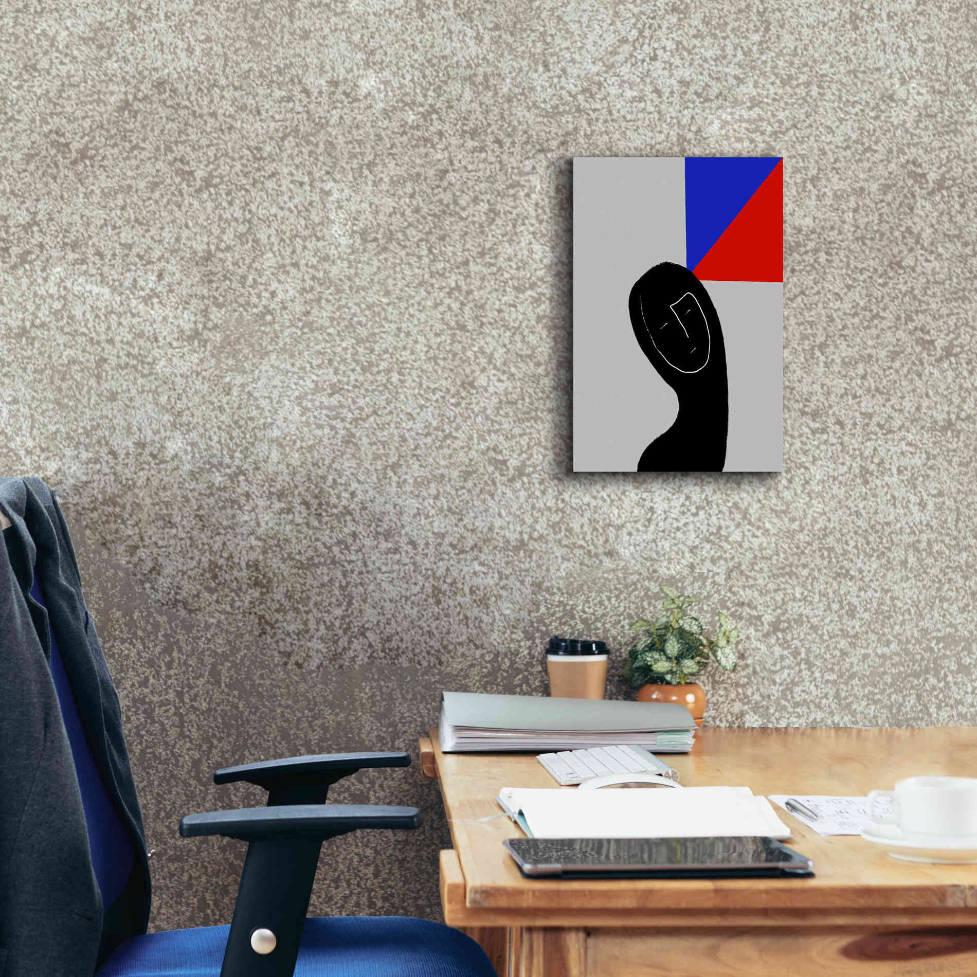 'Square Thought' by Cesare Bellassai, Canvas Wall Art,12 x 18