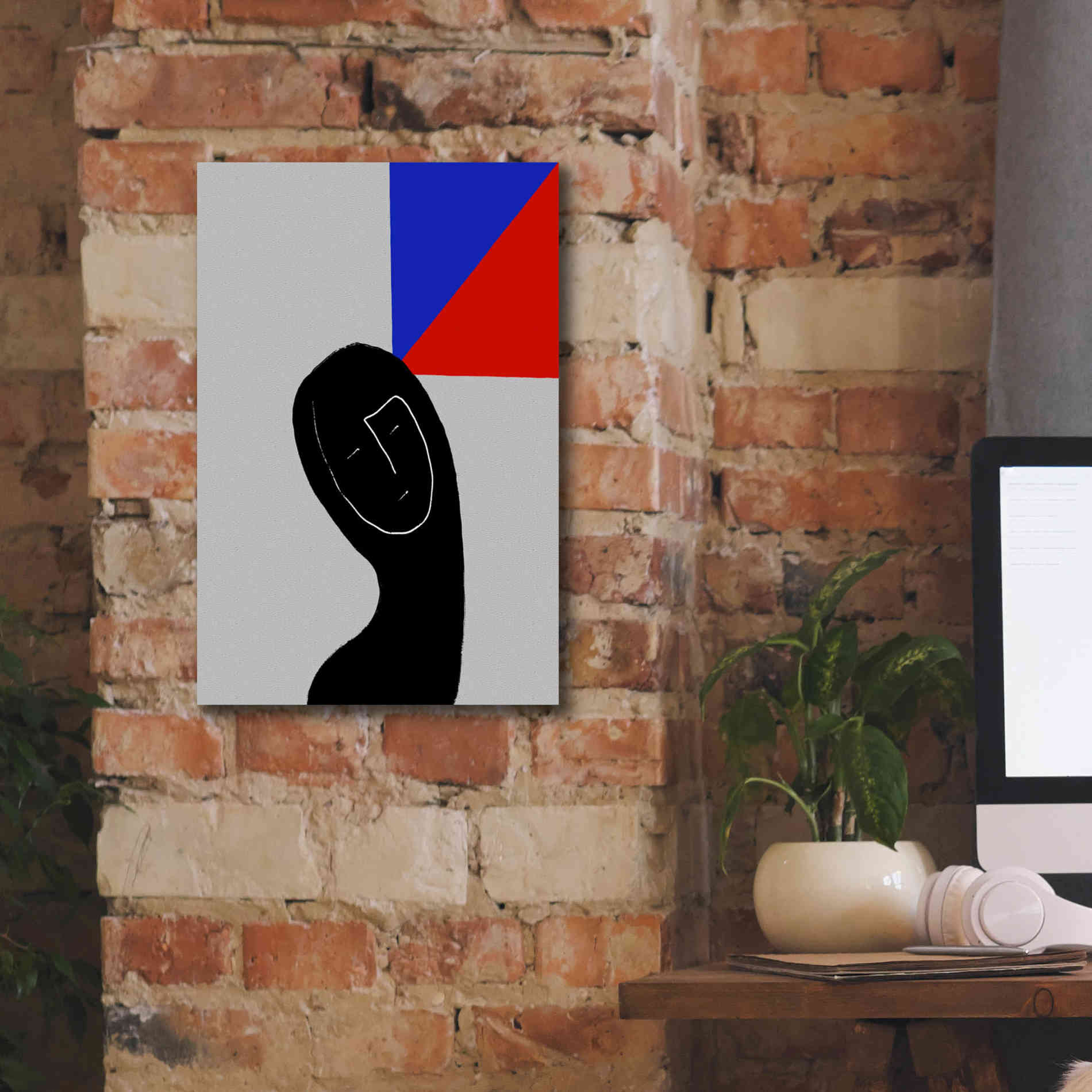 'Square Thought' by Cesare Bellassai, Canvas Wall Art,12 x 18