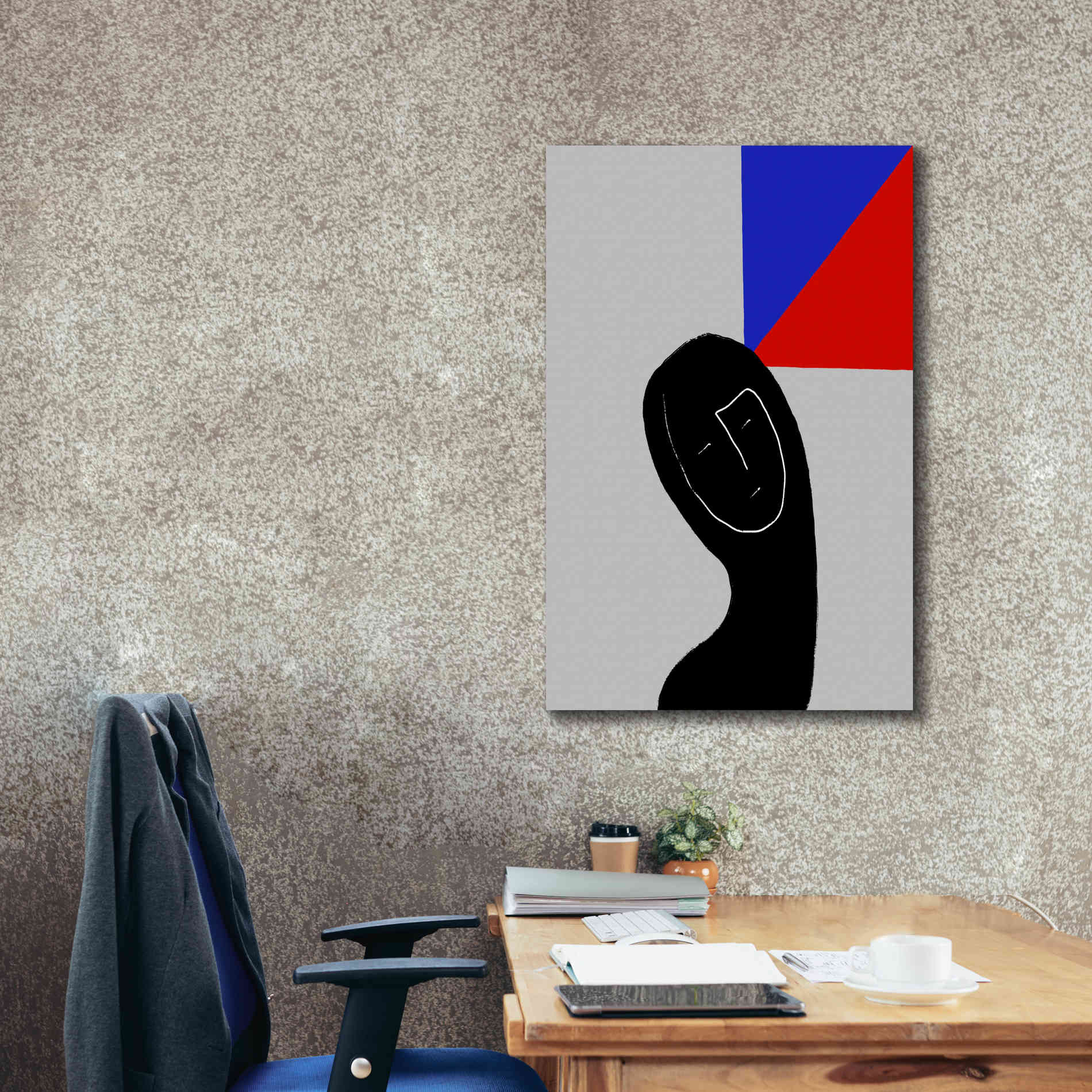 'Square Thought' by Cesare Bellassai, Canvas Wall Art,26 x 40