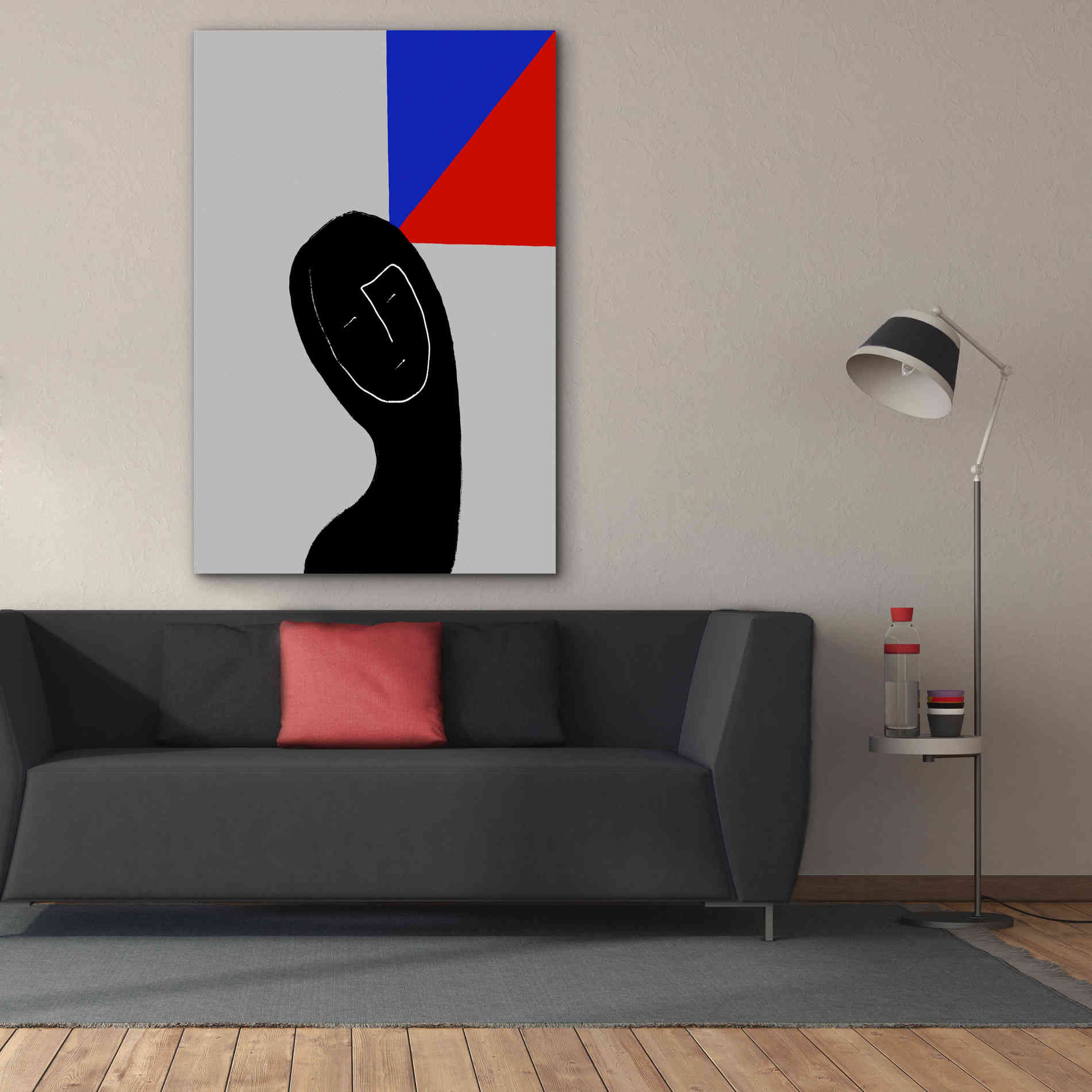 'Square Thought' by Cesare Bellassai, Canvas Wall Art,40 x 60