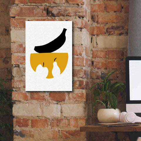 Image of 'Still Life with Black Banana' by Cesare Bellassai, Canvas Wall Art,12 x 18