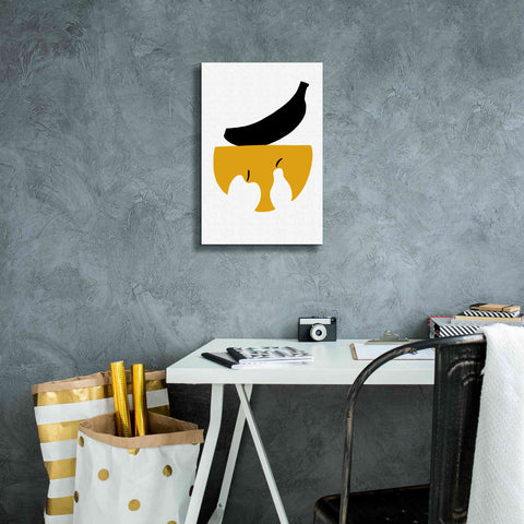 Image of 'Still Life with Black Banana' by Cesare Bellassai, Canvas Wall Art,12 x 18