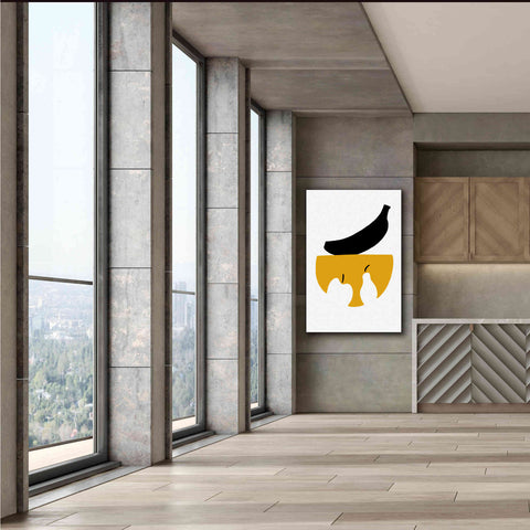 Image of 'Still Life with Black Banana' by Cesare Bellassai, Canvas Wall Art,40 x 60