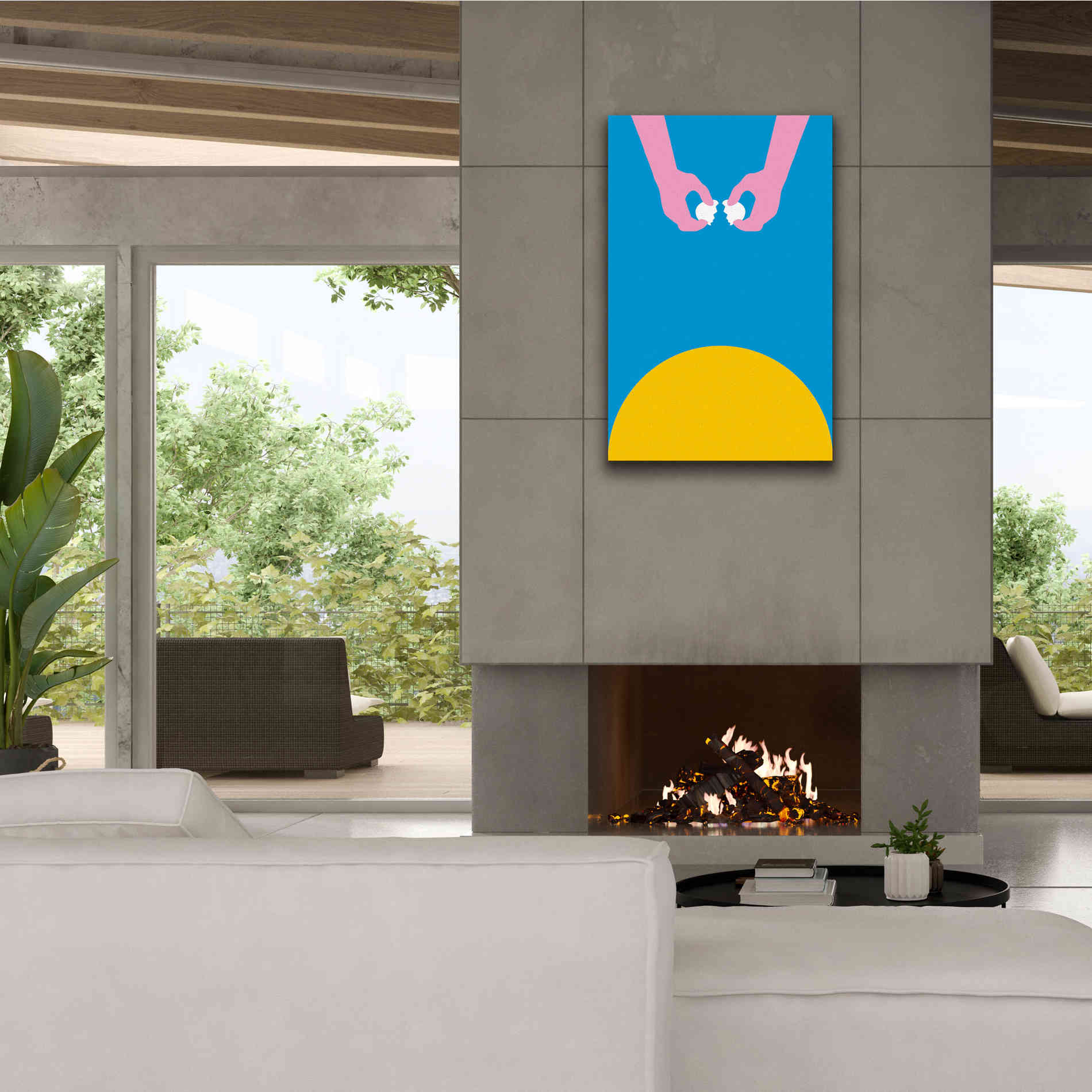 'Sunrise with Breakfast' by Cesare Bellassai, Canvas Wall Art,26 x 40