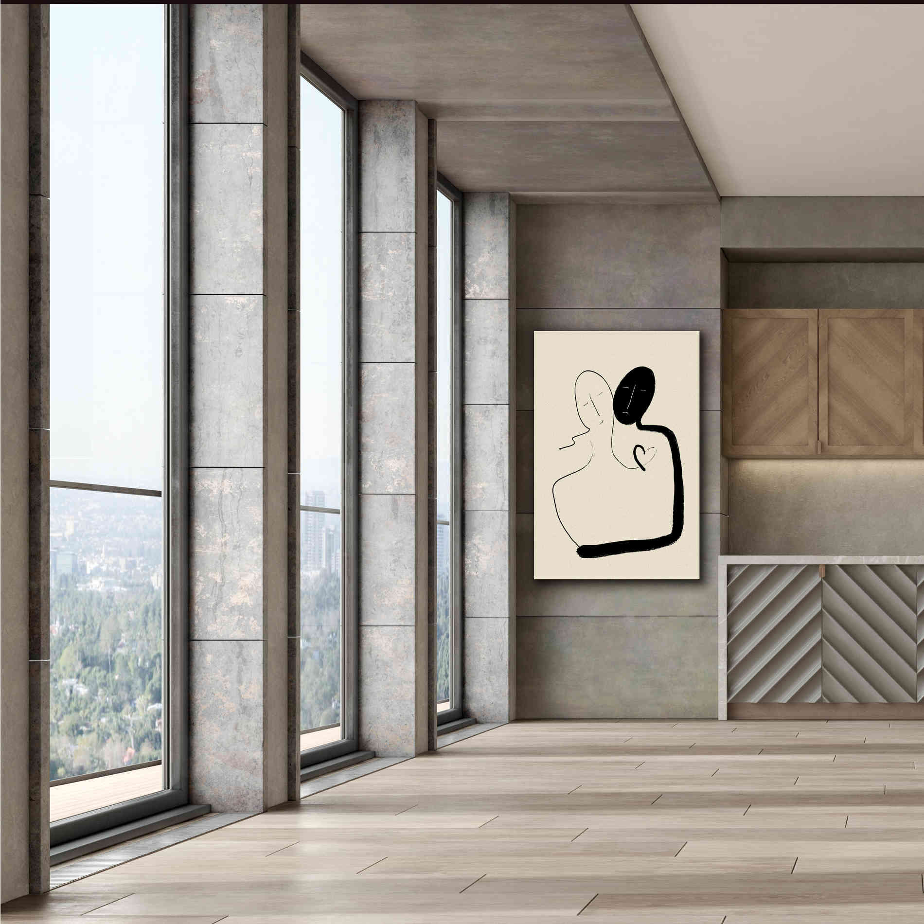 'Together' by Cesare Bellassai, Canvas Wall Art,40 x 60