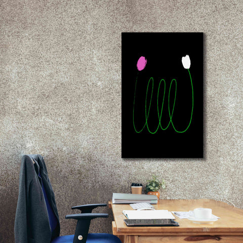 Image of 'Two Tulips' by Cesare Bellassai, Canvas Wall Art,26 x 40