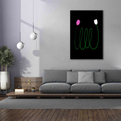 Image of 'Two Tulips' by Cesare Bellassai, Canvas Wall Art,40 x 60