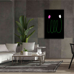 'Two Tulips' by Cesare Bellassai, Canvas Wall Art,40 x 60