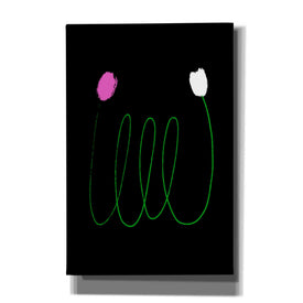 'Two Tulips' by Cesare Bellassai, Canvas Wall Art,12x18x1.1x0,18x26x1.1x0,26x40x1.74x0,40x60x1.74x0