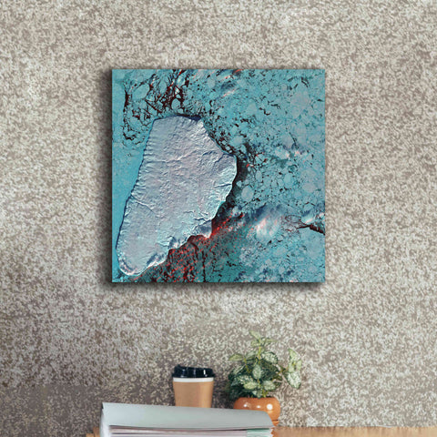 Image of 'Earth as Art: Akpatok Island' Canvas Wall Art,18 x 18