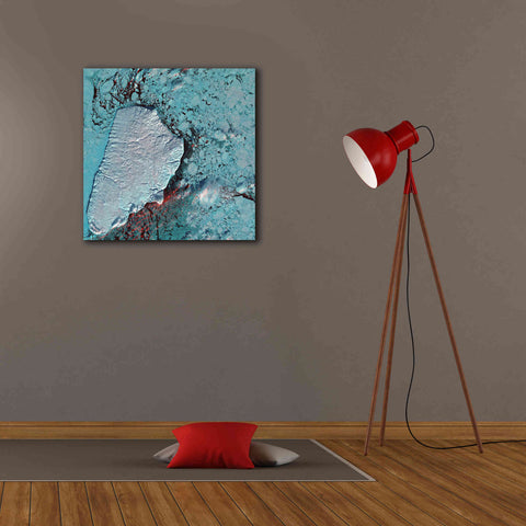 Image of 'Earth as Art: Akpatok Island' Canvas Wall Art,26 x 26