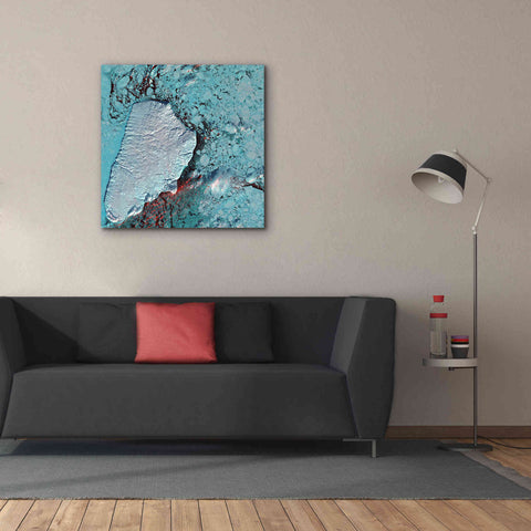 Image of 'Earth as Art: Akpatok Island' Canvas Wall Art,37 x 37