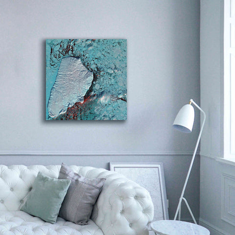 Image of 'Earth as Art: Akpatok Island' Canvas Wall Art,37 x 37