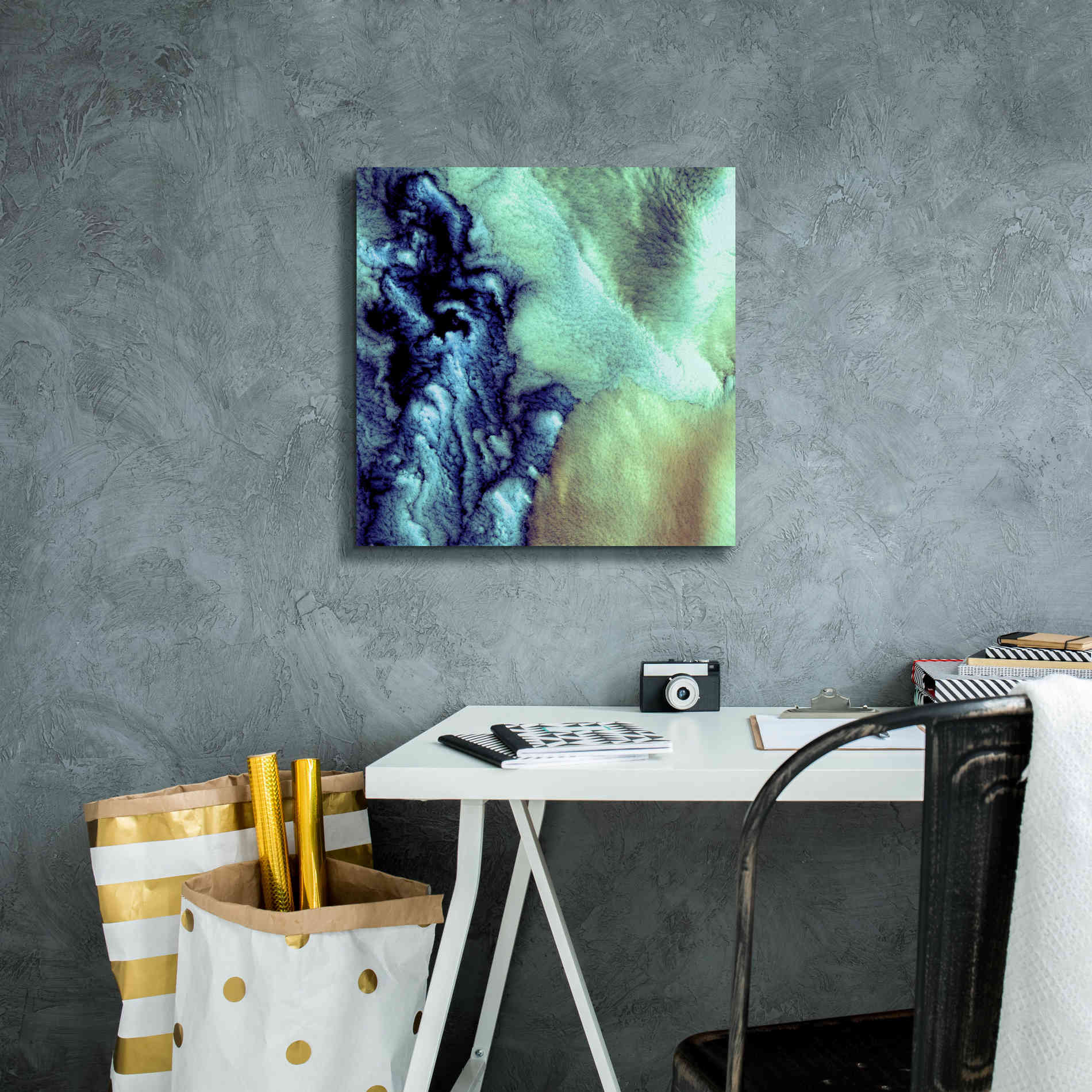 'Earth as Art: Aleutian Clouds' Canvas Wall Art,18 x 18