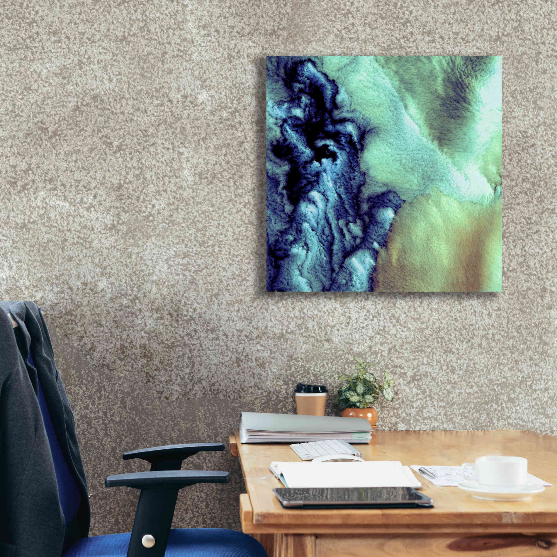 'Earth as Art: Aleutian Clouds' Canvas Wall Art,26 x 26