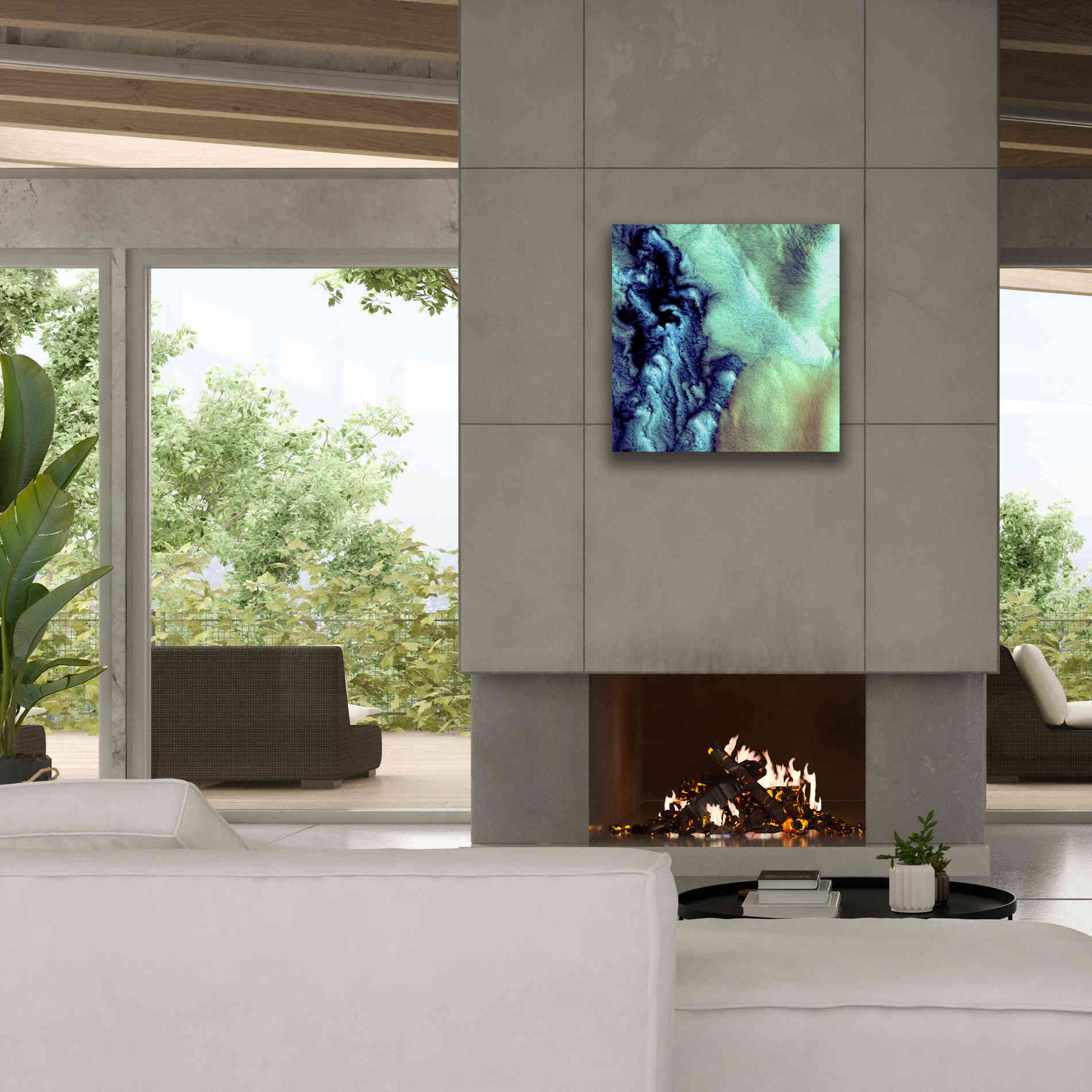 'Earth as Art: Aleutian Clouds' Canvas Wall Art,26 x 26