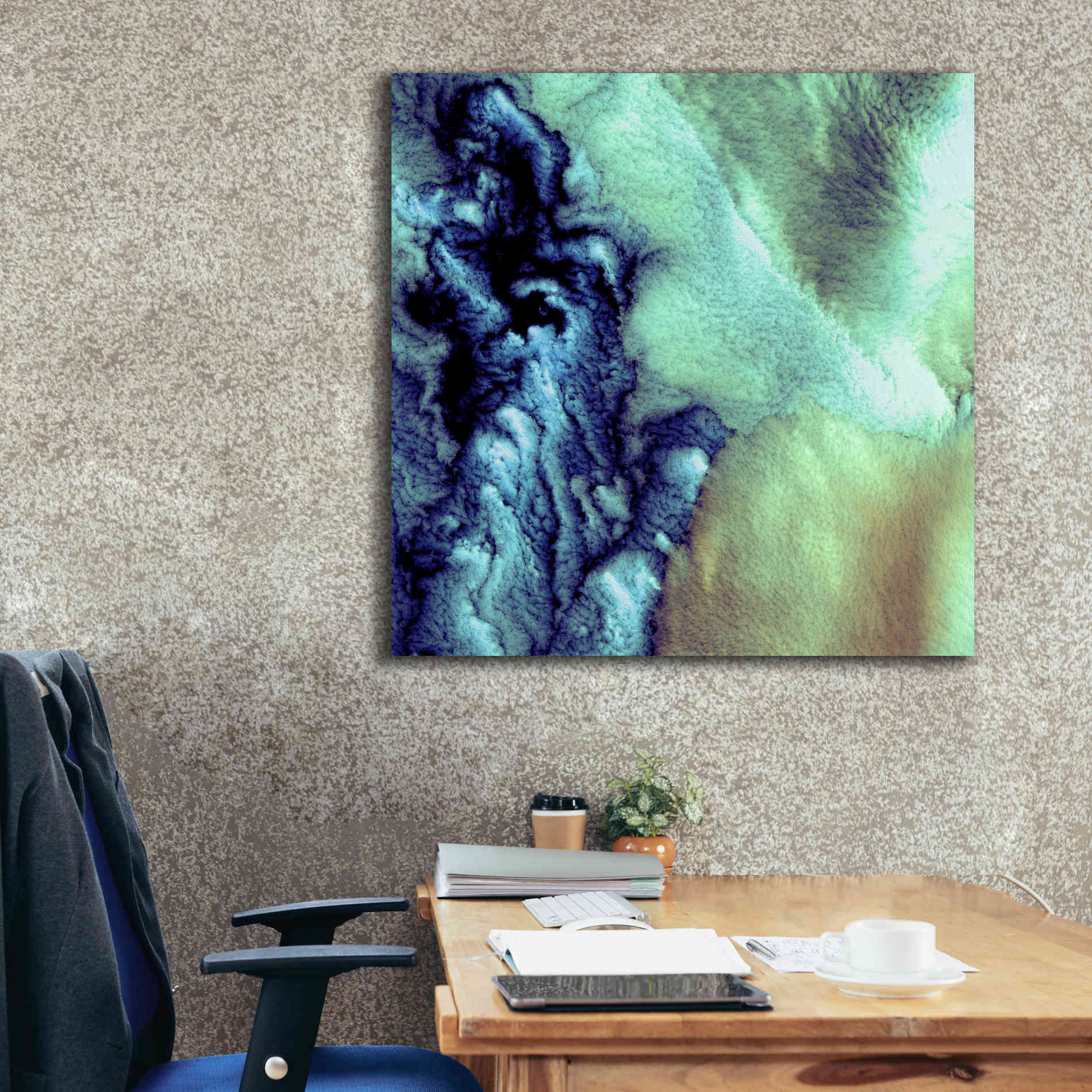 'Earth as Art: Aleutian Clouds' Canvas Wall Art,37 x 37