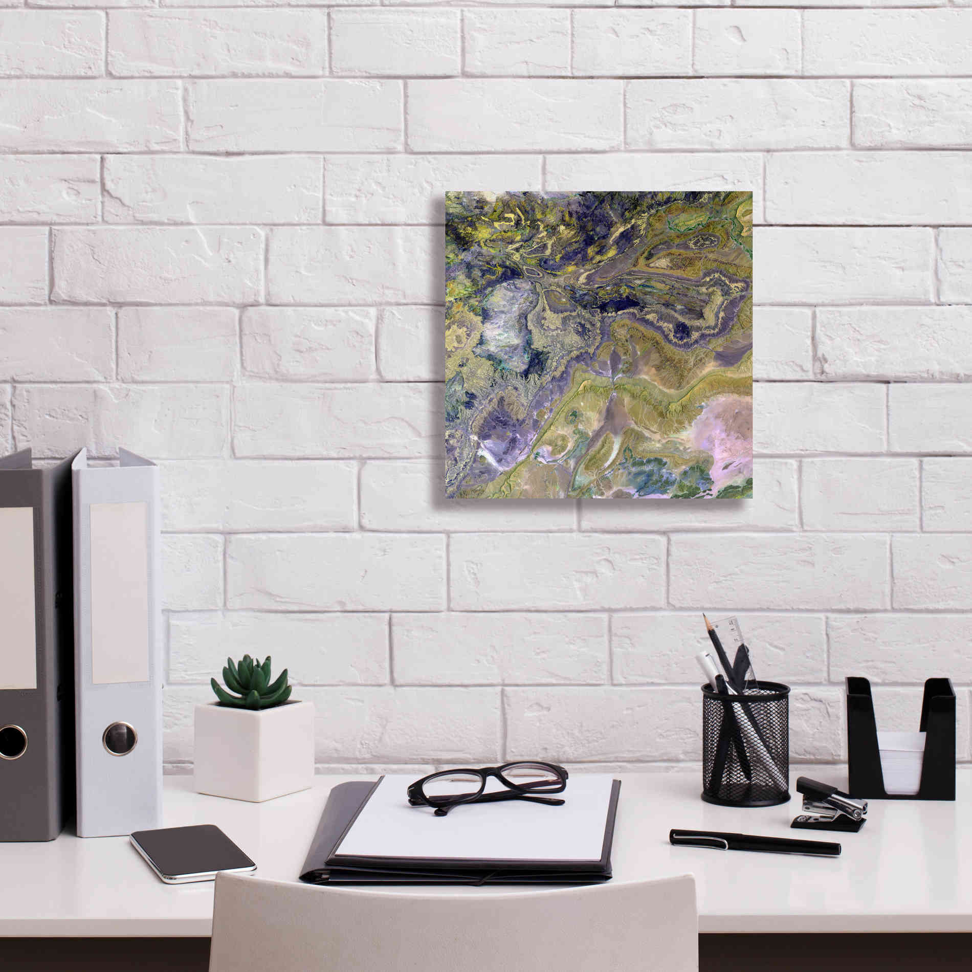 'Earth as Art: Atlas Mountains' Canvas Wall Art,12 x 12