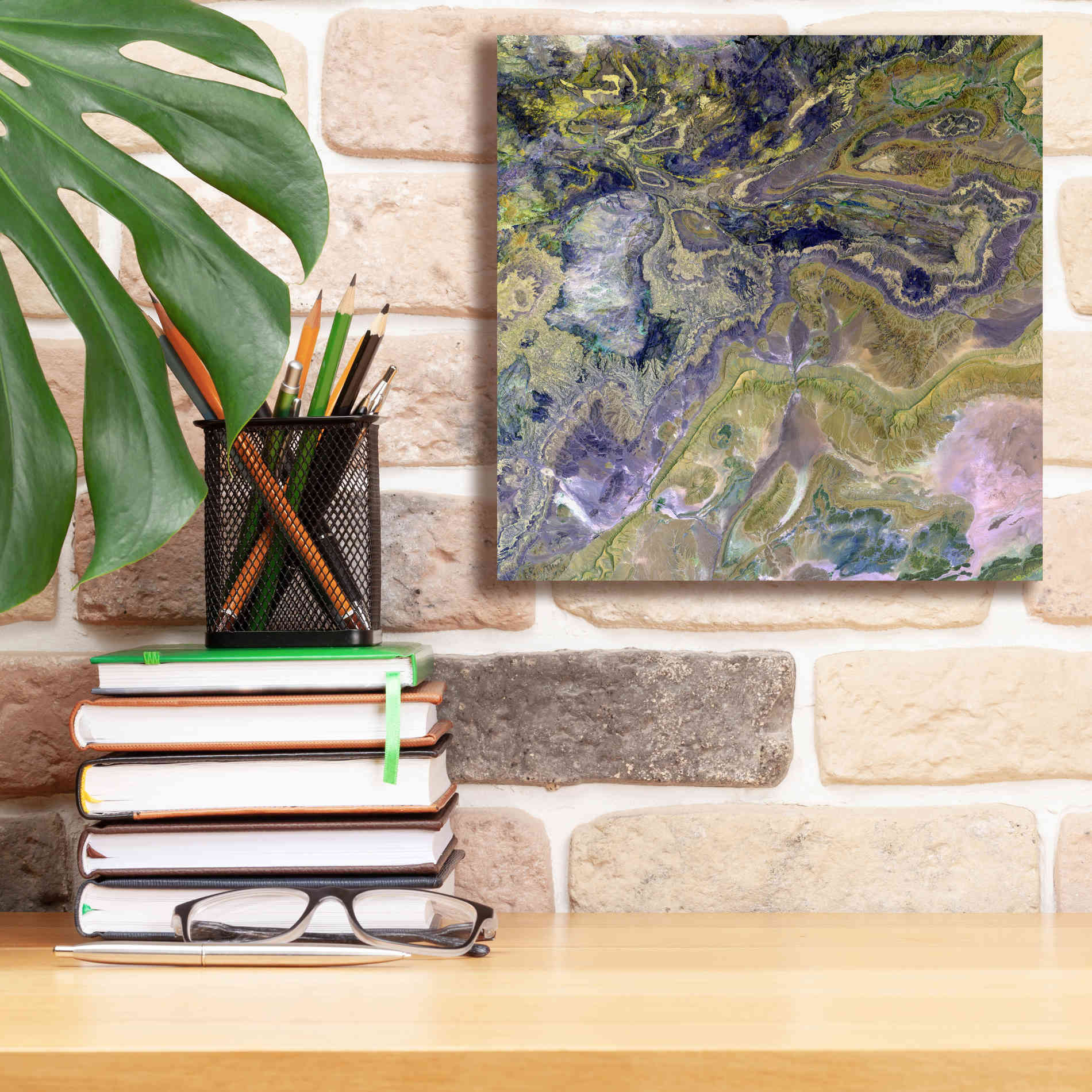 'Earth as Art: Atlas Mountains' Canvas Wall Art,12 x 12