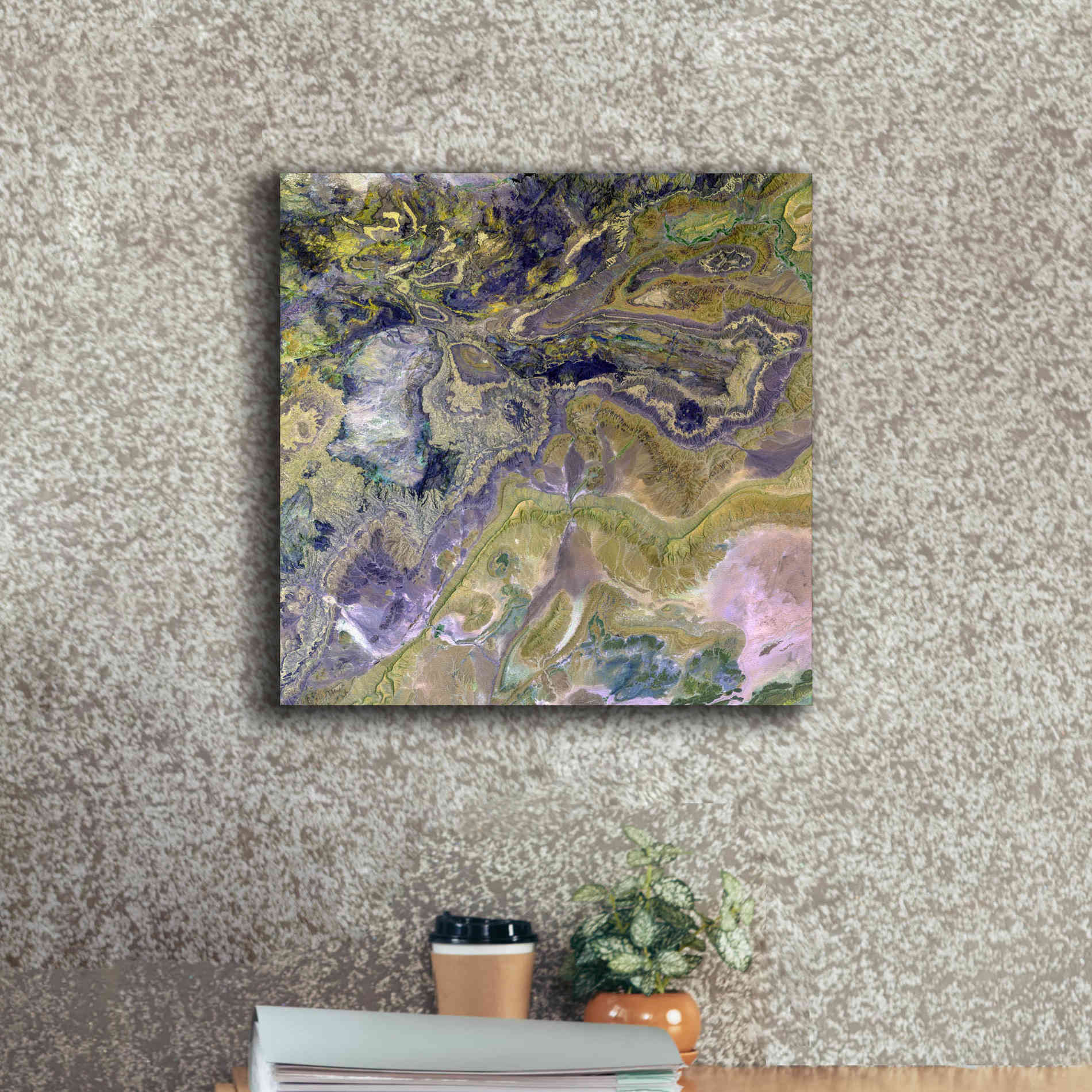 'Earth as Art: Atlas Mountains' Canvas Wall Art,18 x 18