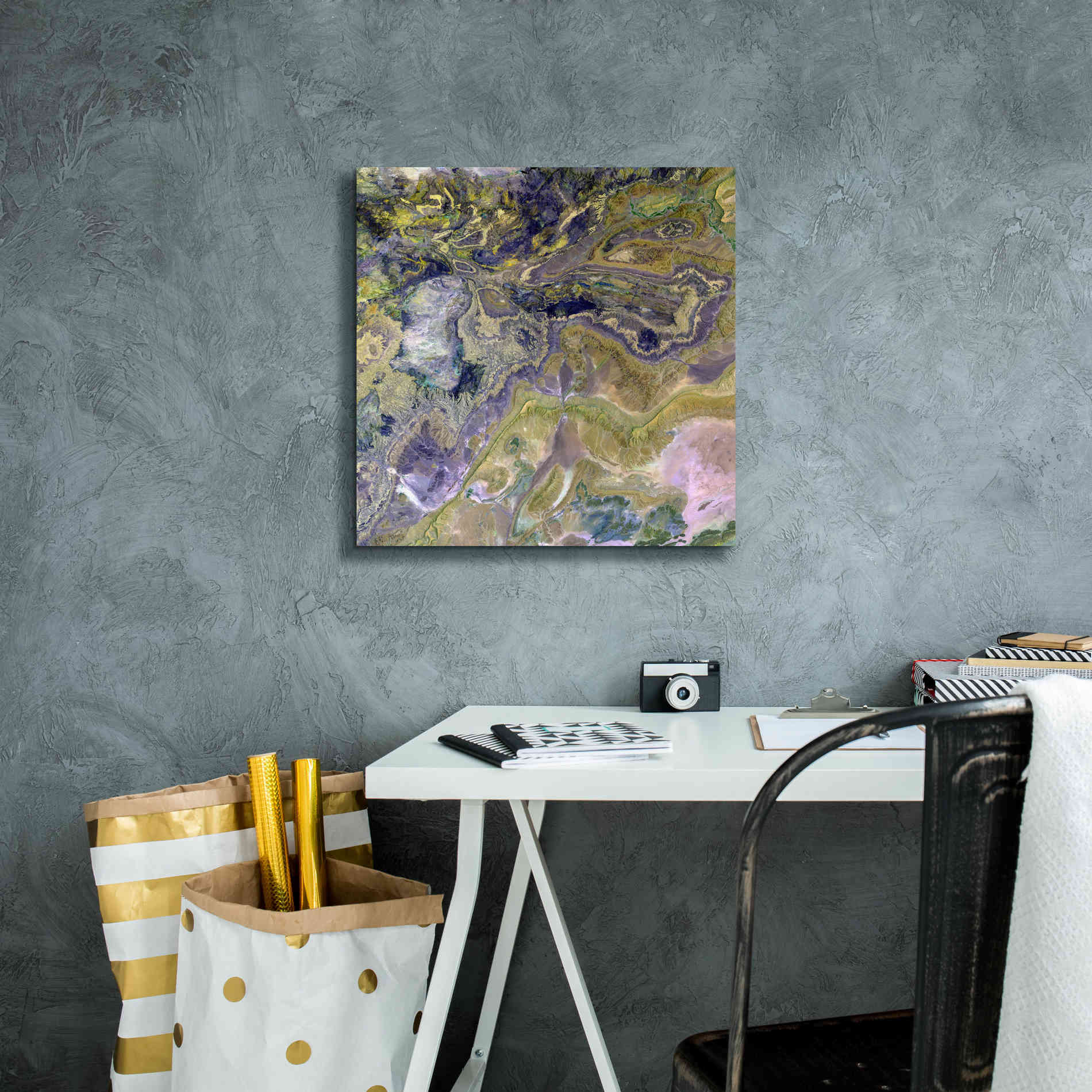 'Earth as Art: Atlas Mountains' Canvas Wall Art,18 x 18
