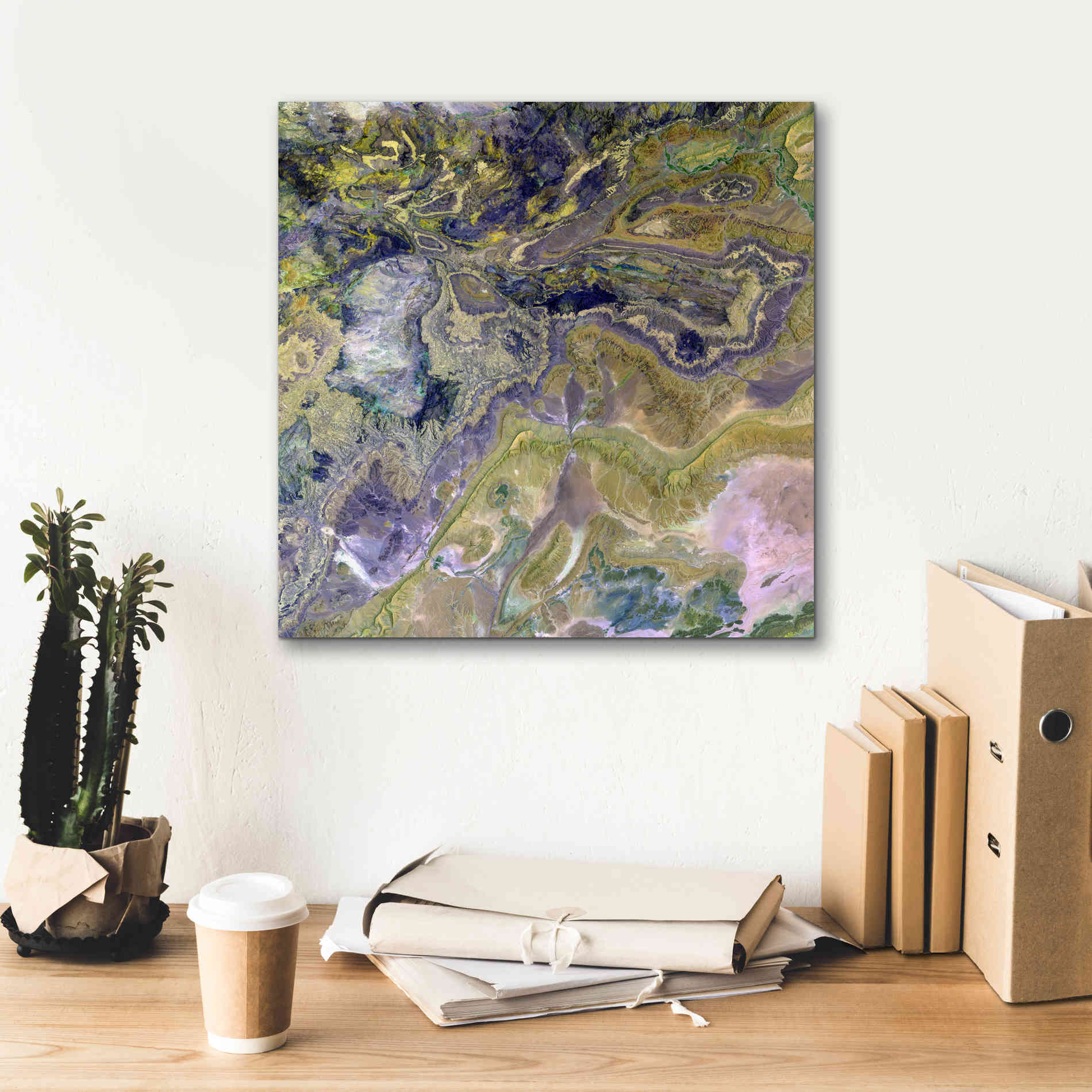 'Earth as Art: Atlas Mountains' Canvas Wall Art,18 x 18