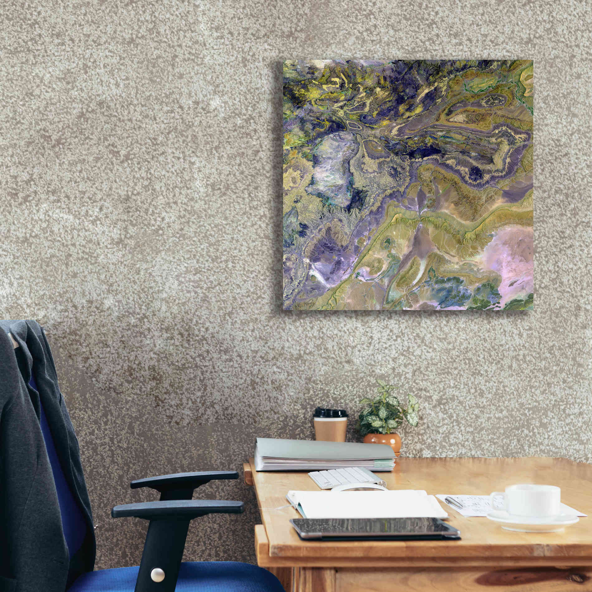 'Earth as Art: Atlas Mountains' Canvas Wall Art,26 x 26