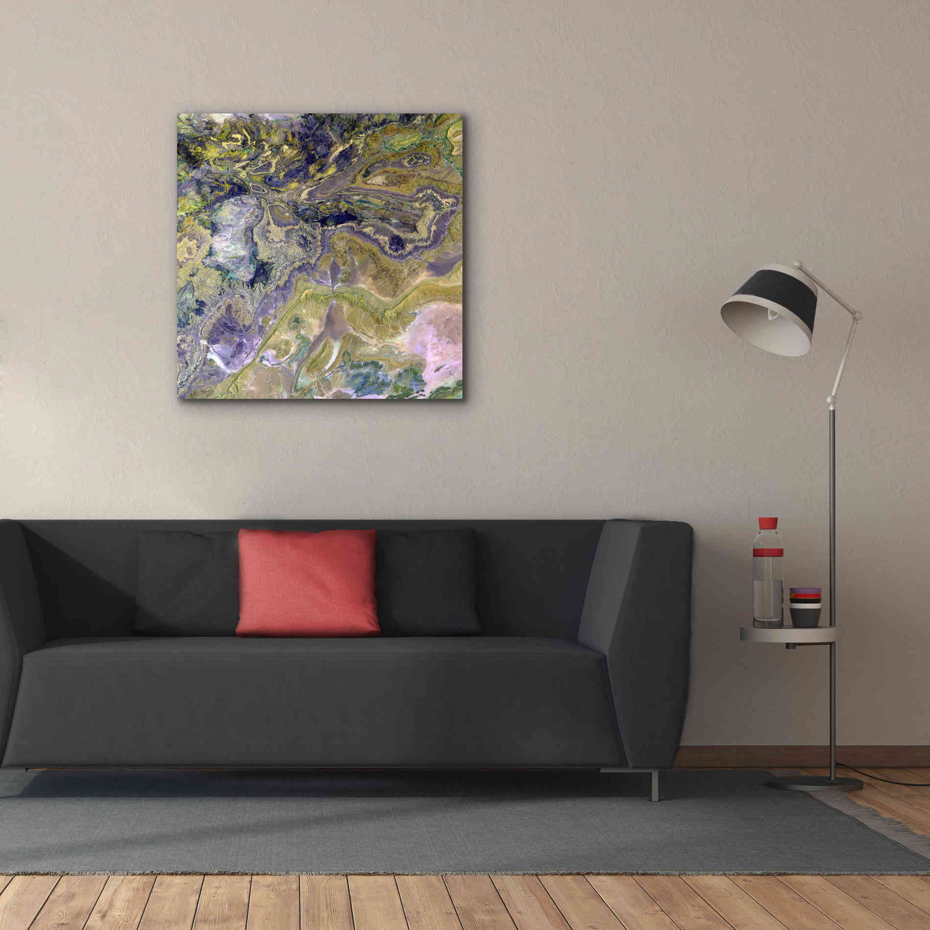 'Earth as Art: Atlas Mountains' Canvas Wall Art,37 x 37
