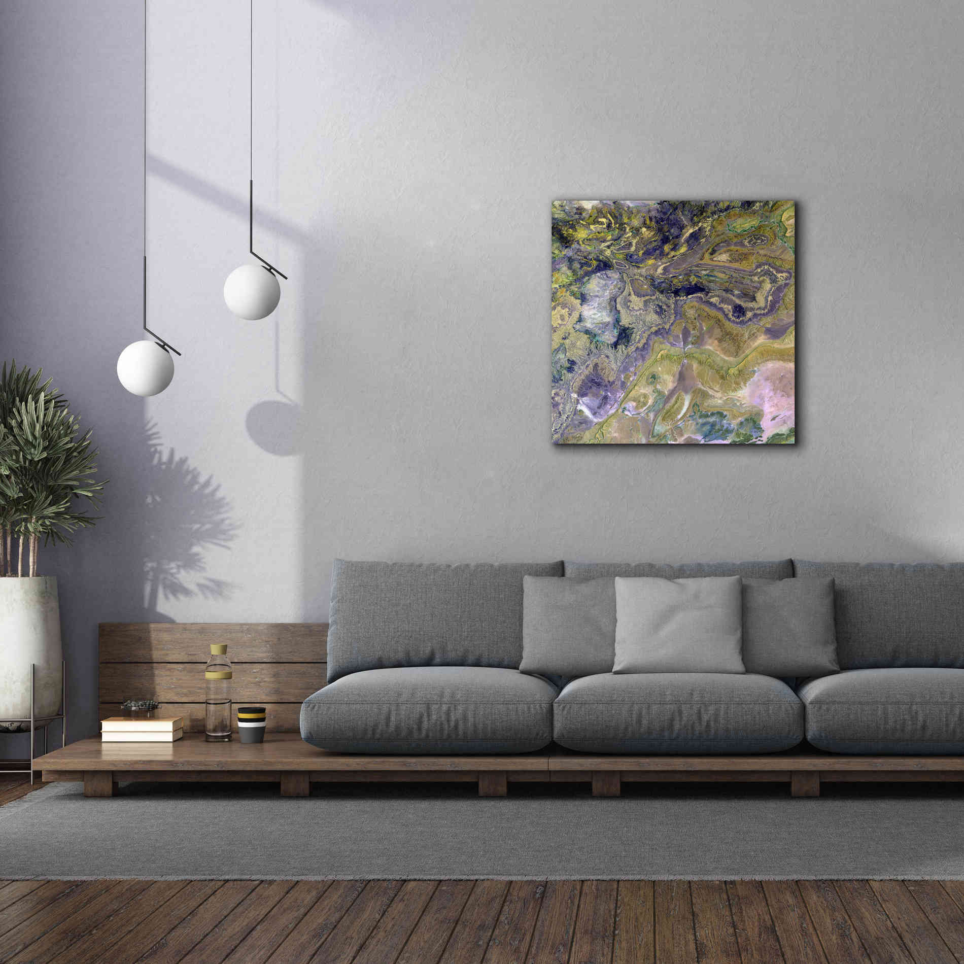 'Earth as Art: Atlas Mountains' Canvas Wall Art,37 x 37