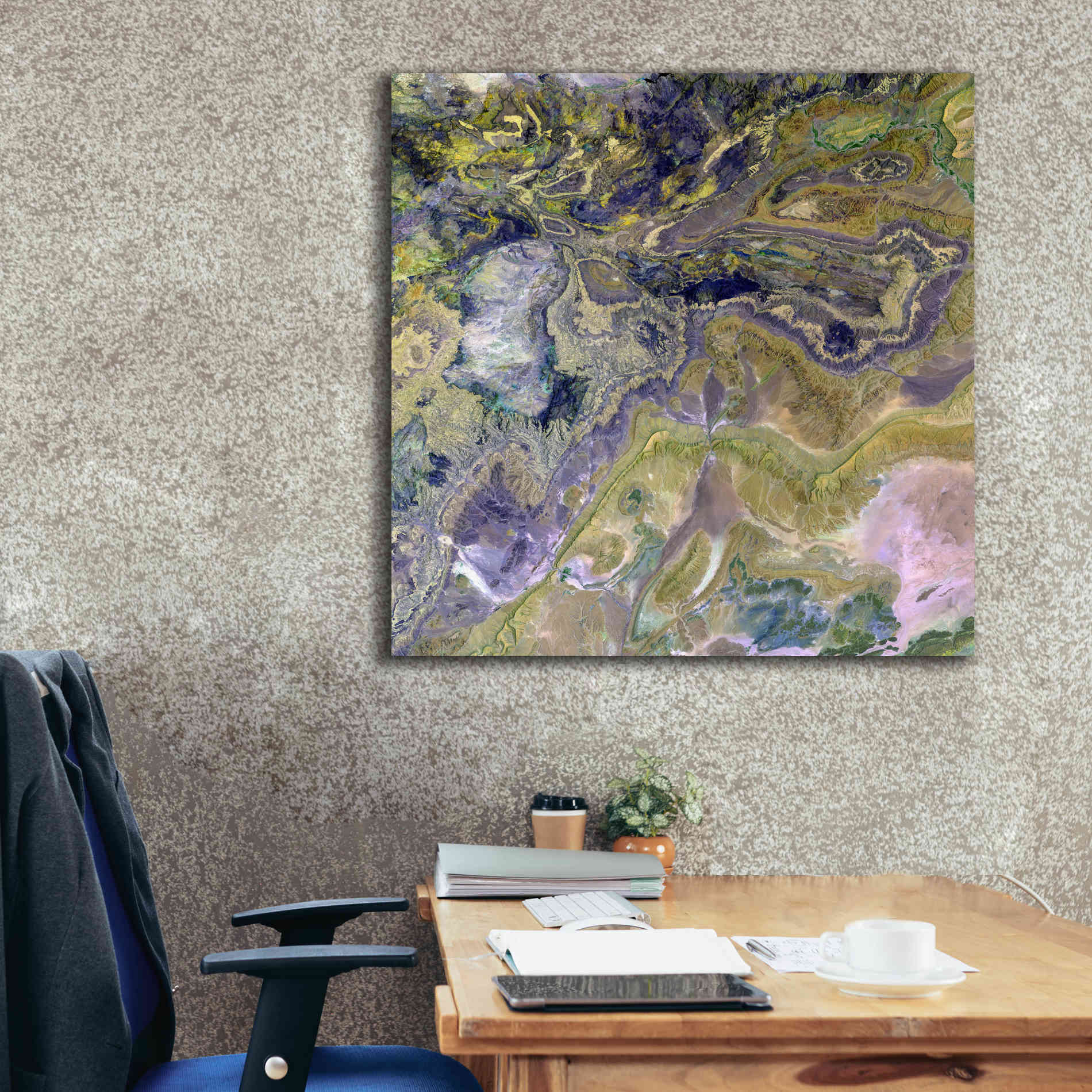 'Earth as Art: Atlas Mountains' Canvas Wall Art,37 x 37