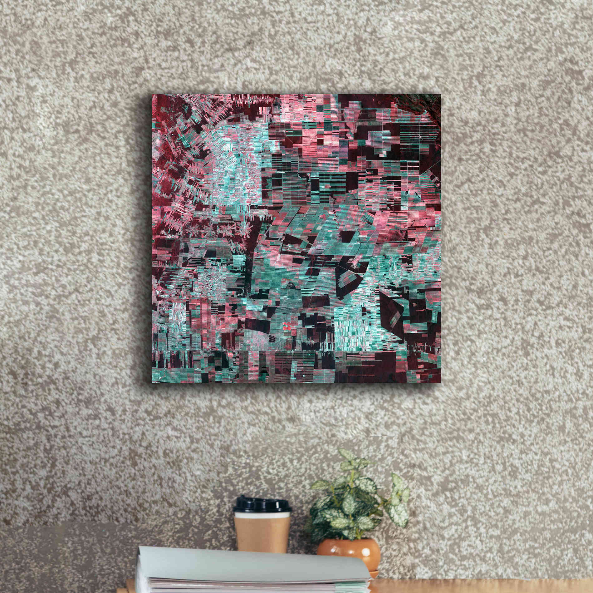 'Earth as Art: Bolivia Deforestation' Canvas Wall Art,18 x 18