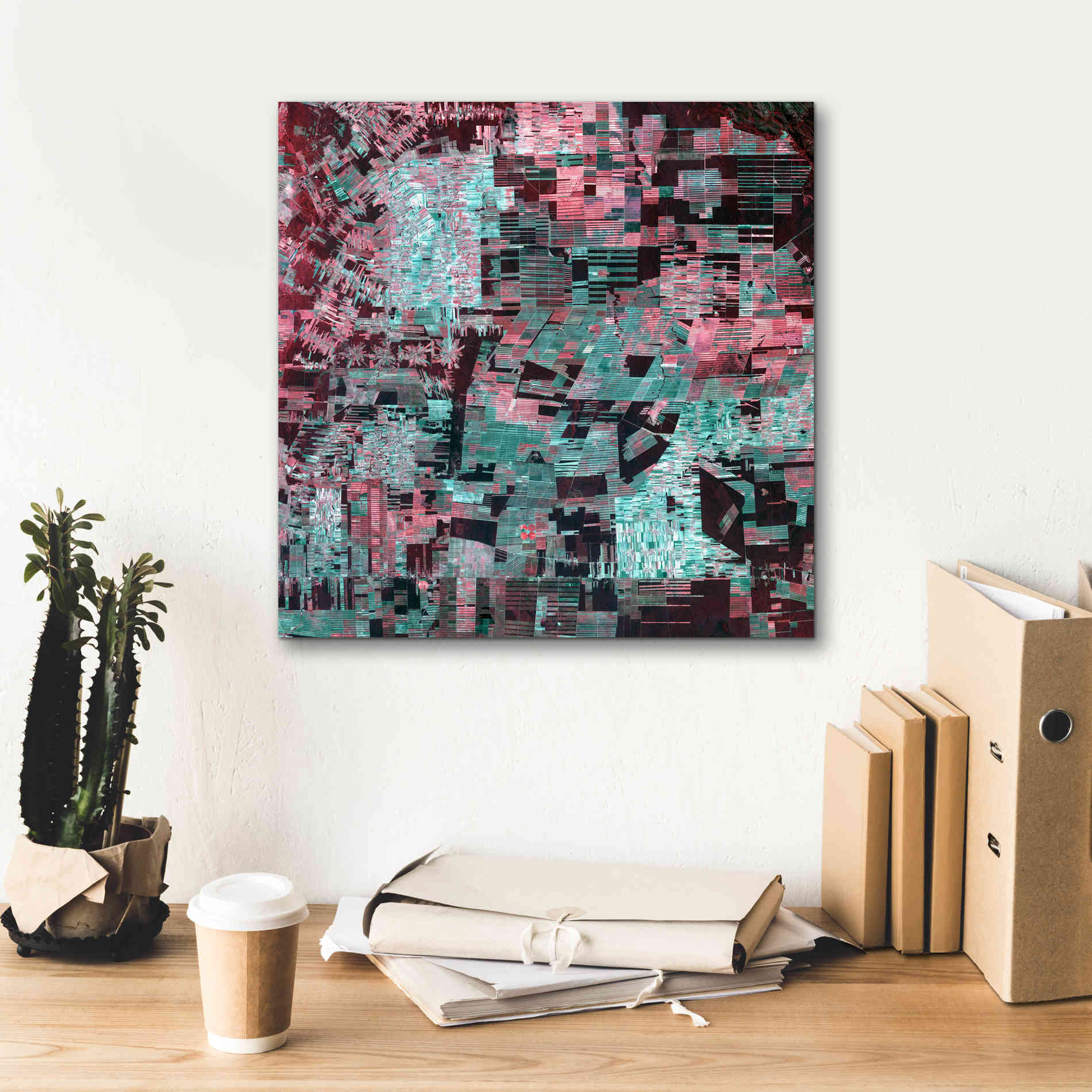 'Earth as Art: Bolivia Deforestation' Canvas Wall Art,18 x 18
