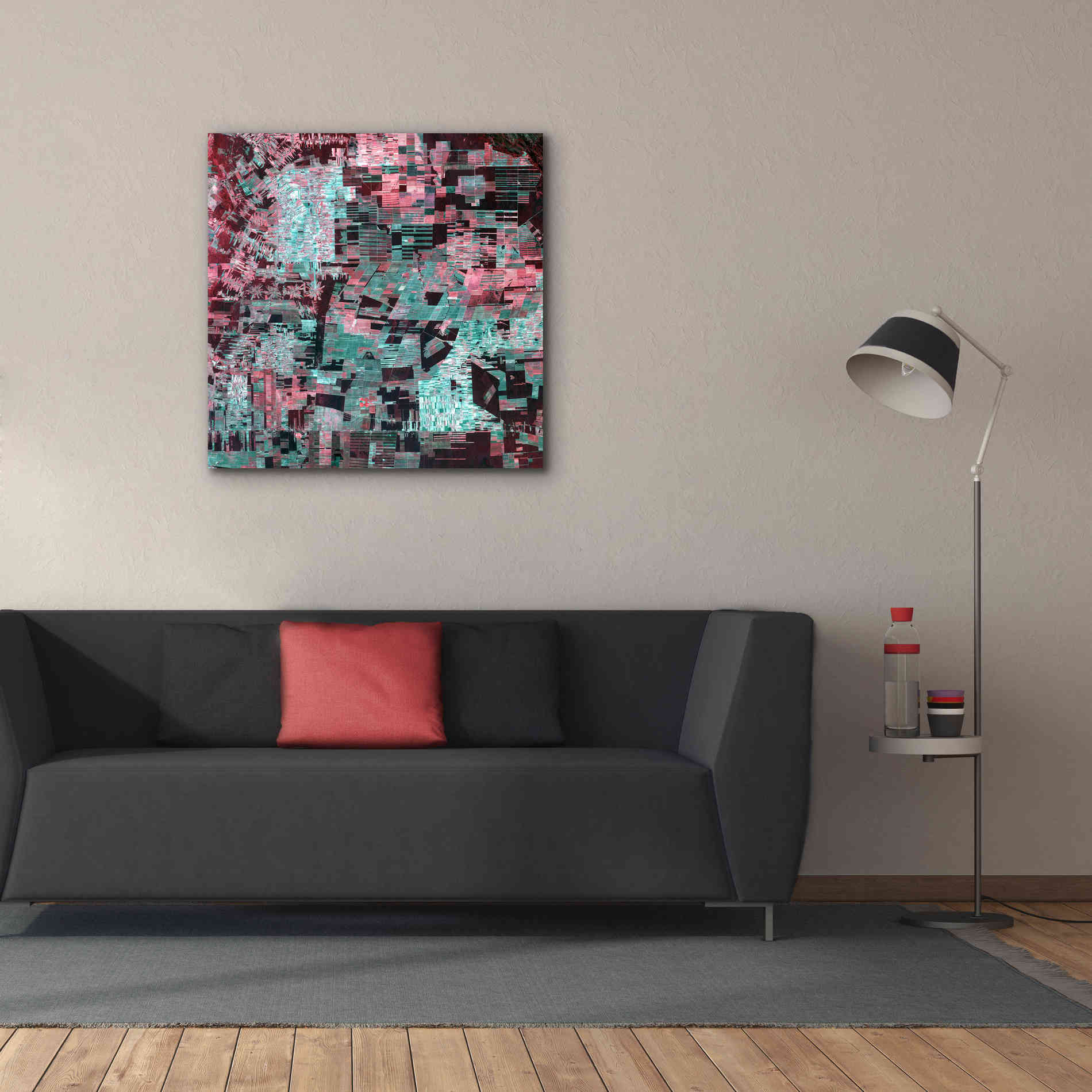 'Earth as Art: Bolivia Deforestation' Canvas Wall Art,37 x 37