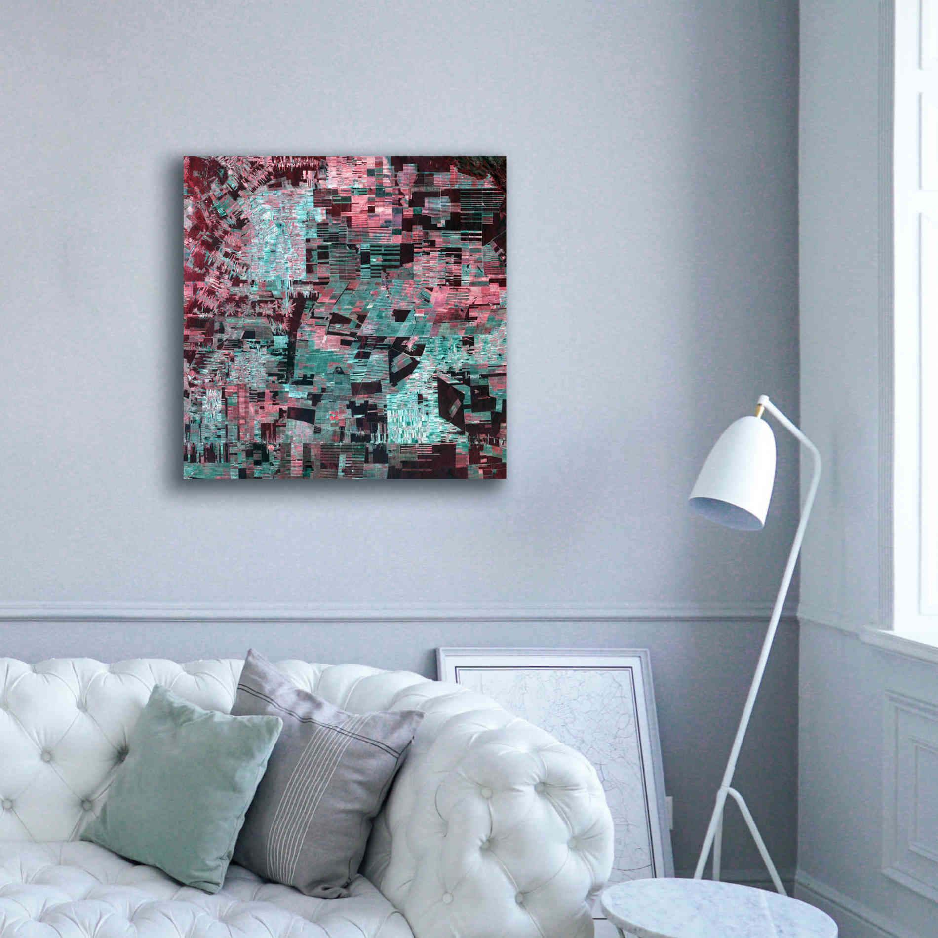 'Earth as Art: Bolivia Deforestation' Canvas Wall Art,37 x 37