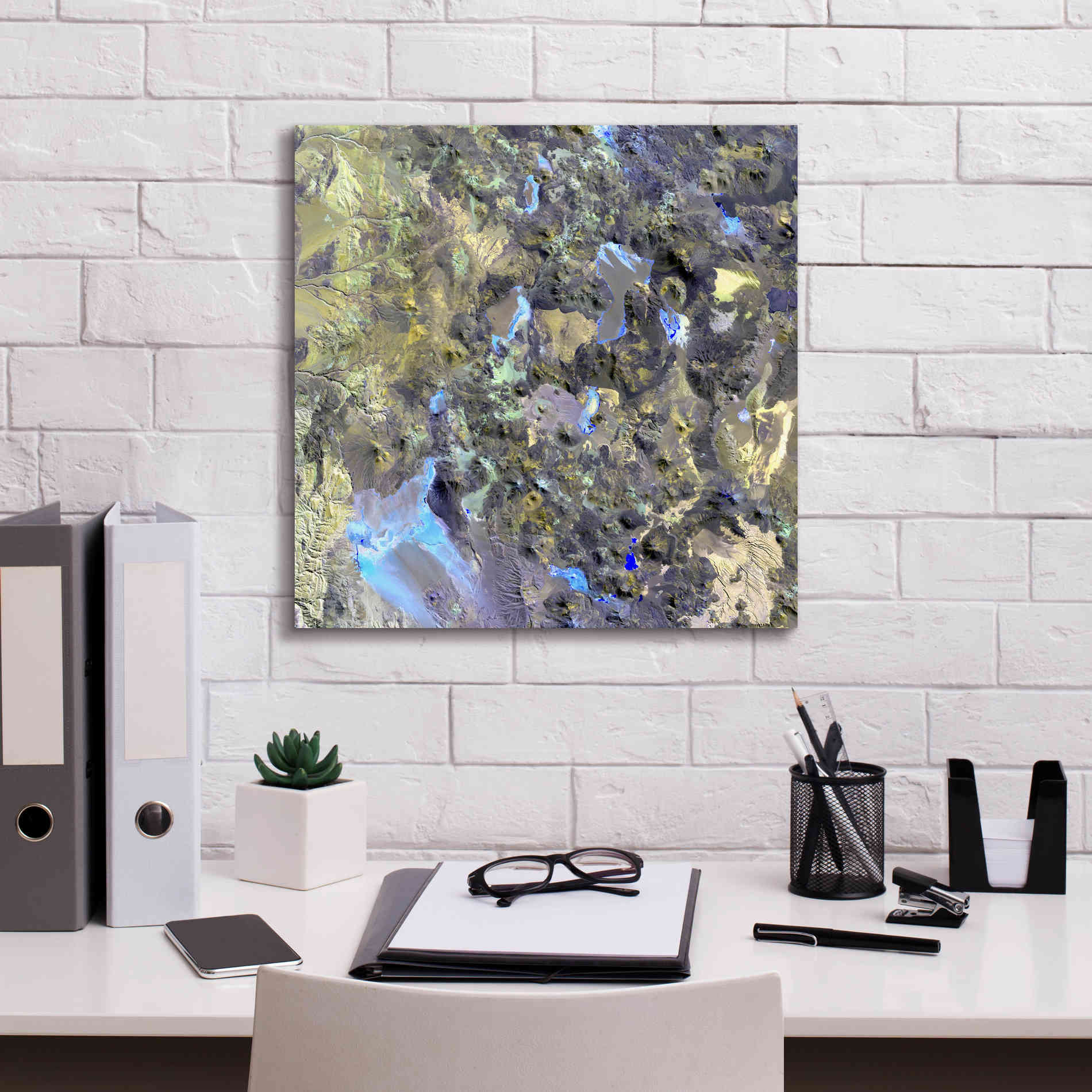 'Earth as Art: Chilean Volcanoes' Canvas Wall Art,18 x 18