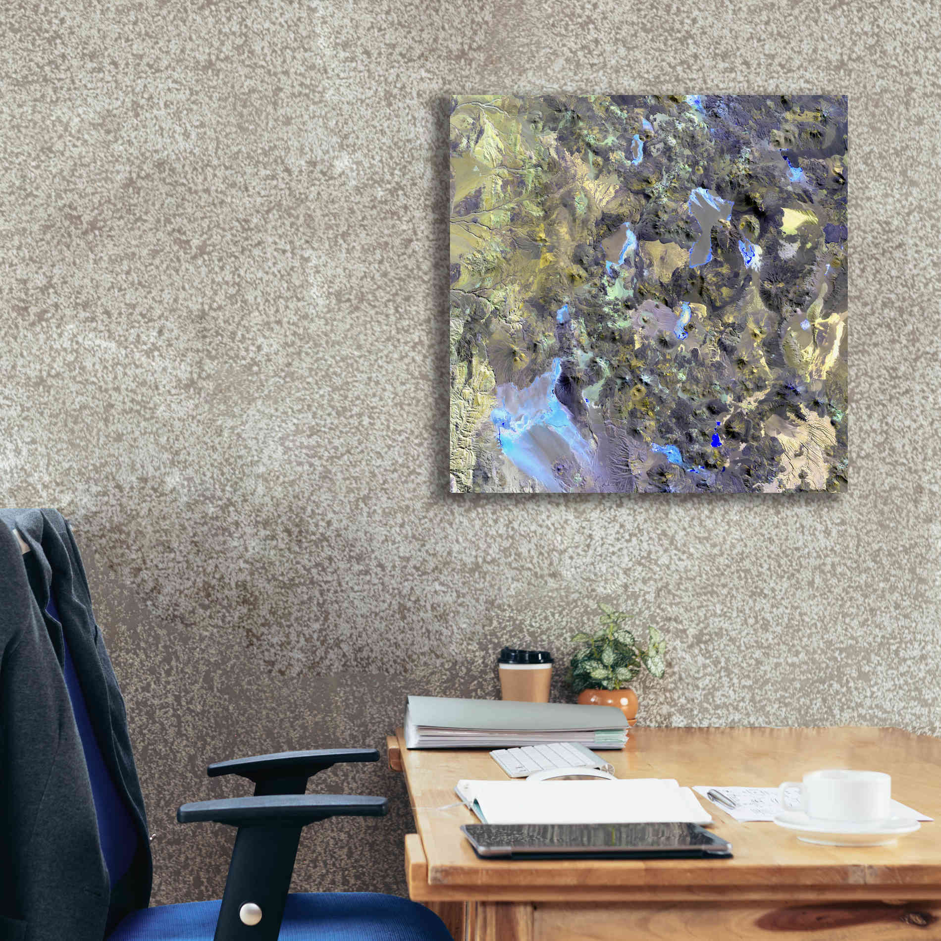 'Earth as Art: Chilean Volcanoes' Canvas Wall Art,26 x 26