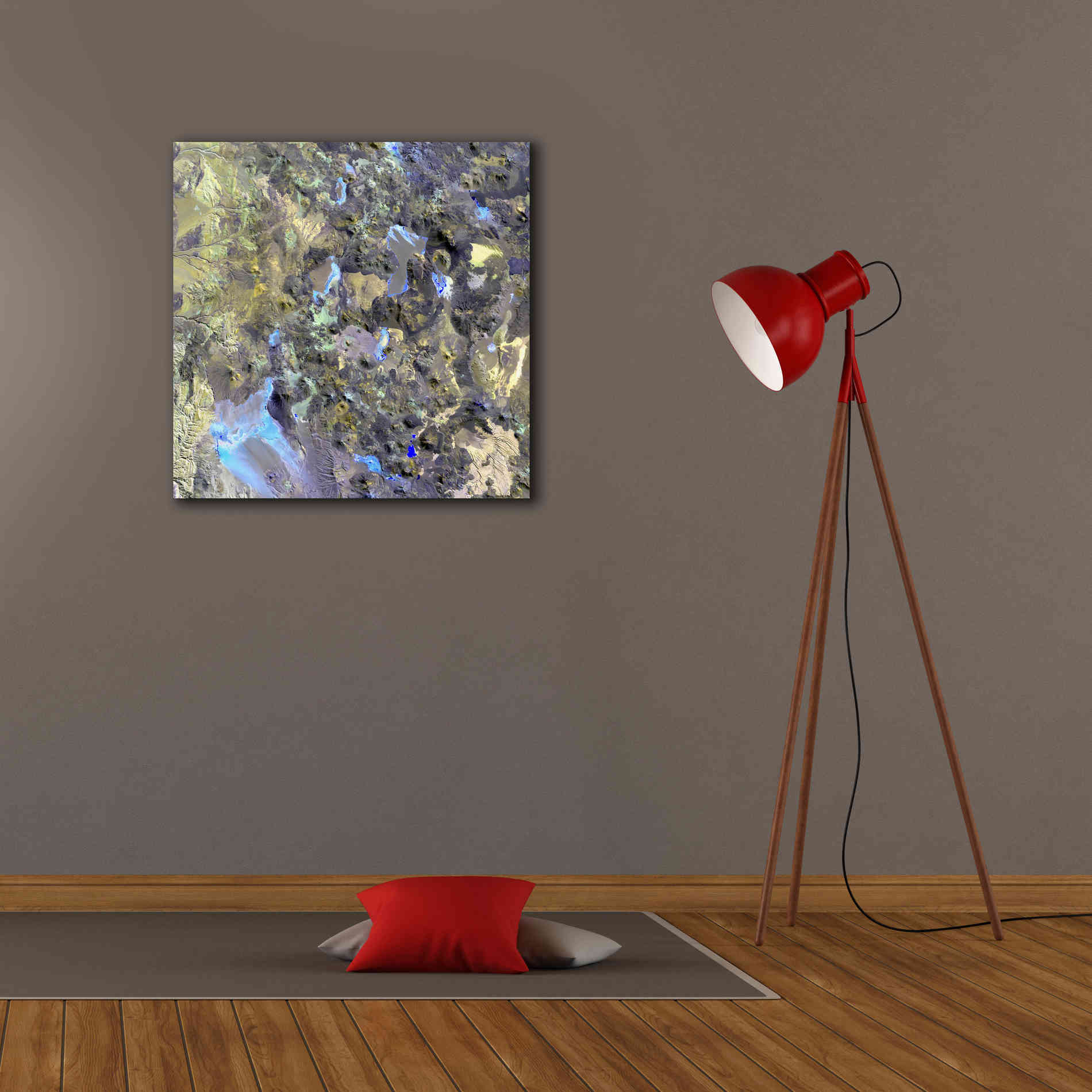 'Earth as Art: Chilean Volcanoes' Canvas Wall Art,26 x 26