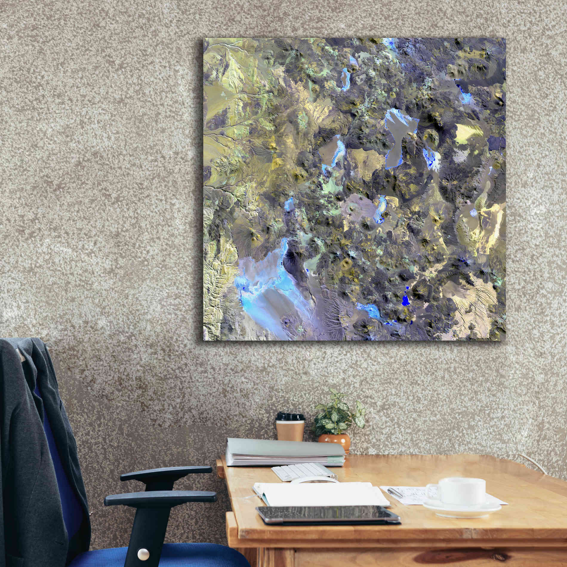 'Earth as Art: Chilean Volcanoes' Canvas Wall Art,37 x 37