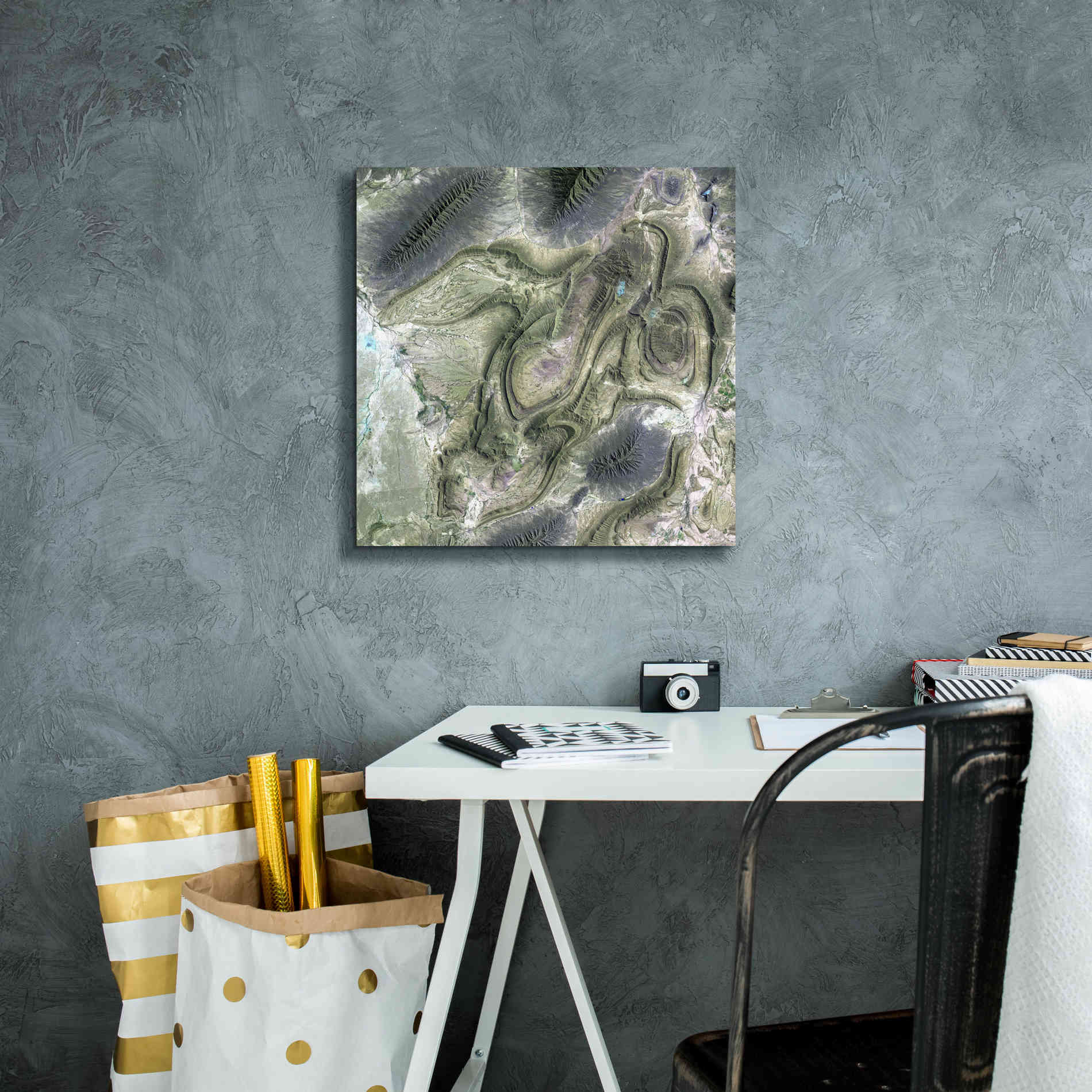 'Earth as Art: Coahuila ' Canvas Wall Art,18 x 18