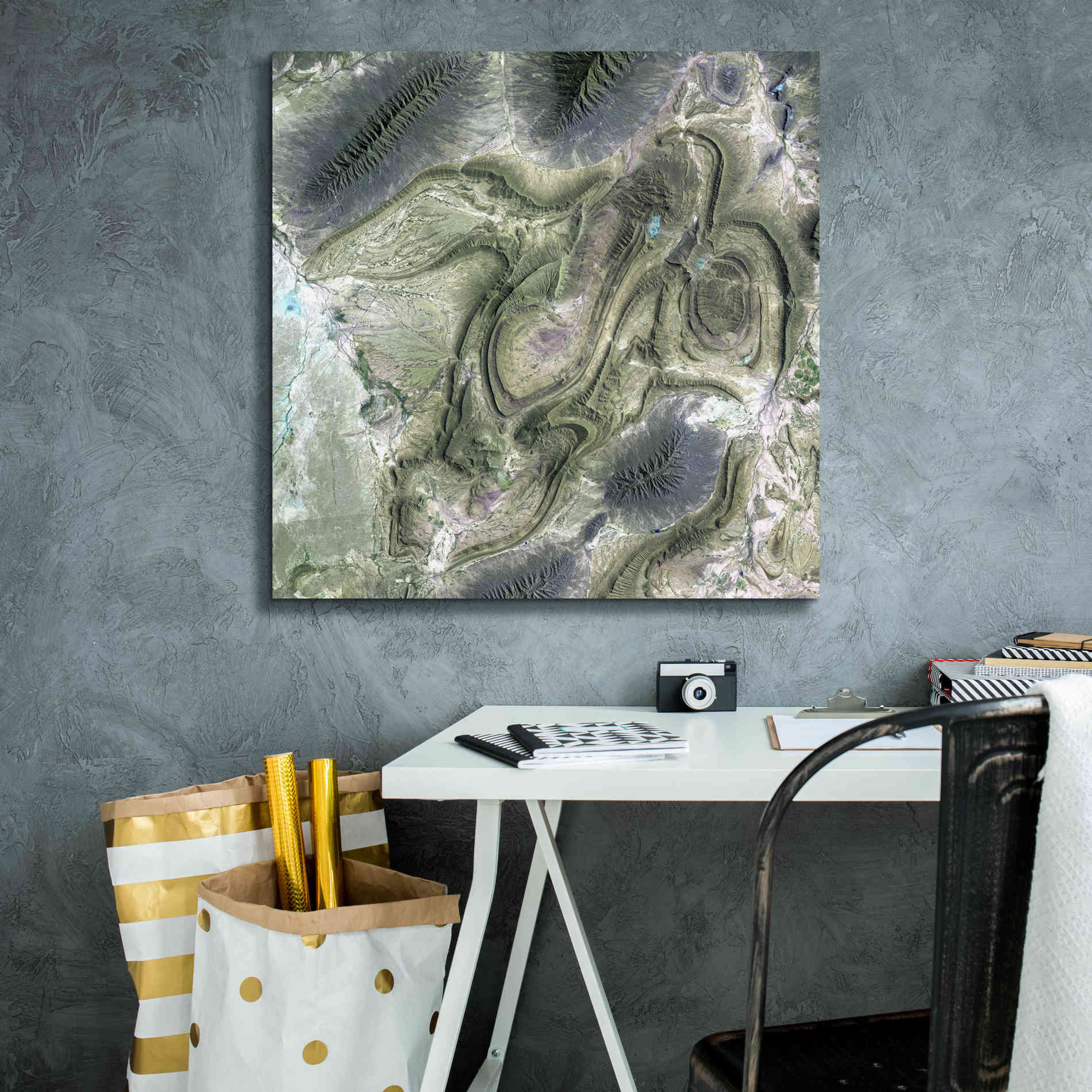 'Earth as Art: Coahuila ' Canvas Wall Art,26 x 26